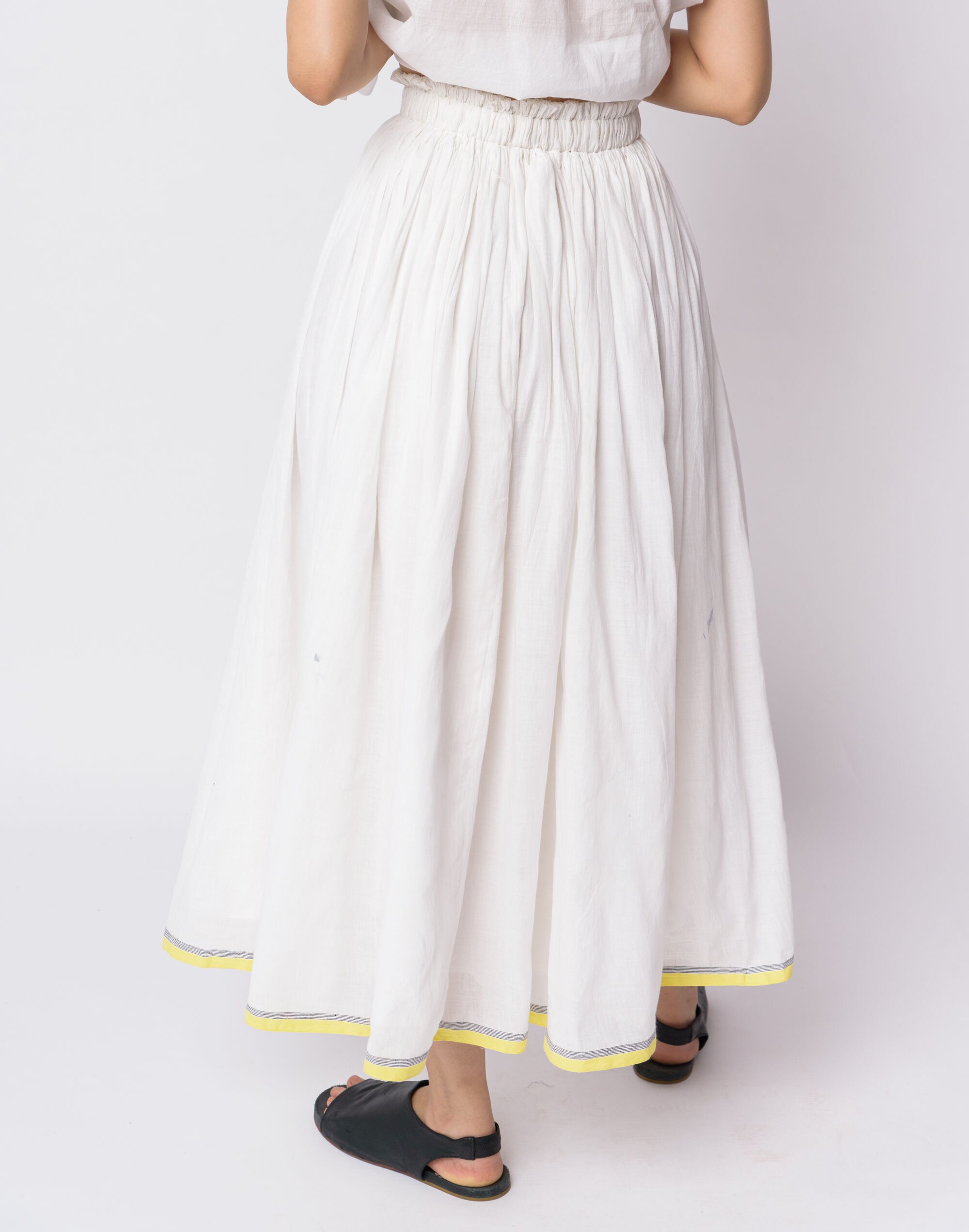 World of Crow Pearl white pull-on skirt | Madewell