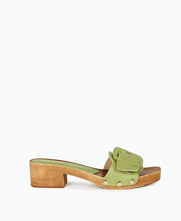 Intentionally Blank Leather Mar Mules Sandals