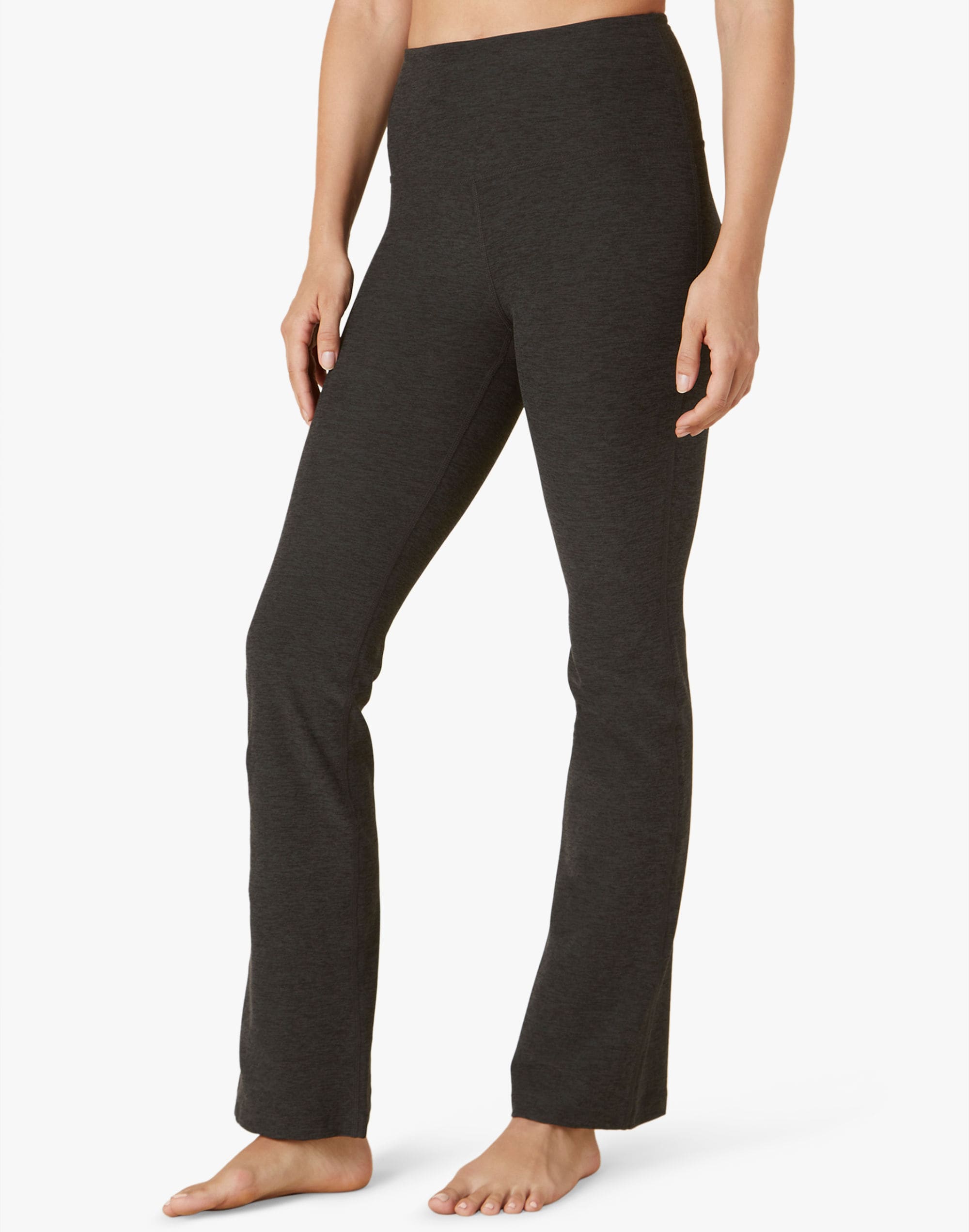 Plus Curvy Skinny Flare Jeans in Black Frost Wash