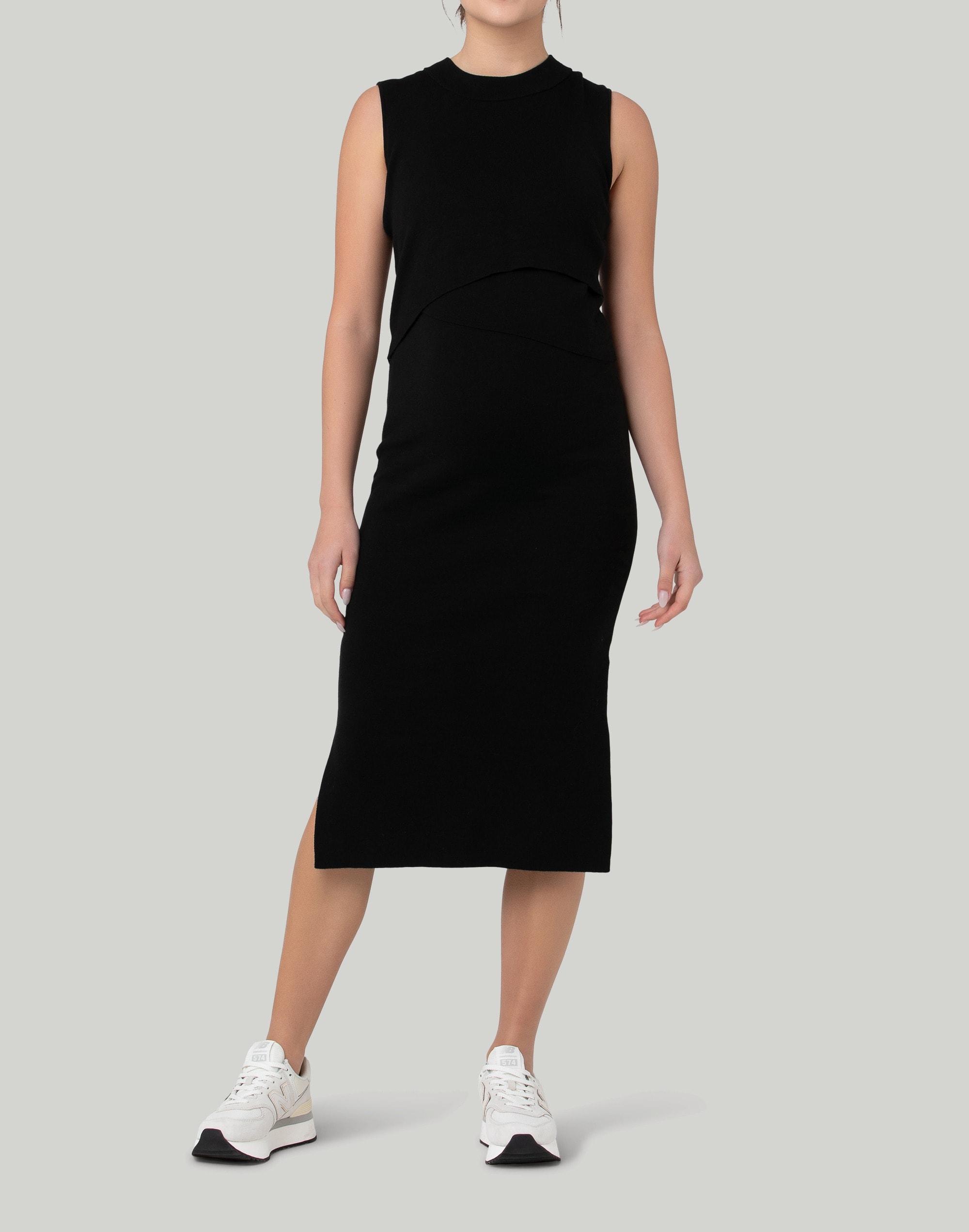 Ripe Maternity Layered Knit Nursing Dress