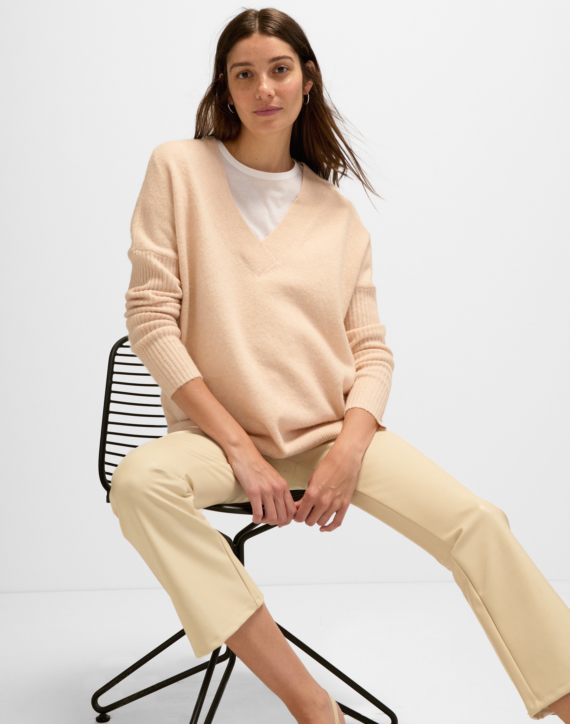 HATCH The Eva V-Neck Nursing Friendly Sweater