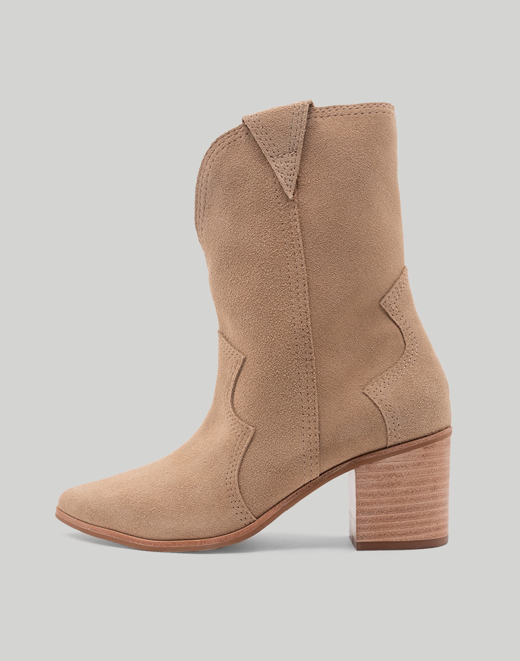 KAANAS Porto Cowbow Bootie with Stitching | Madewell