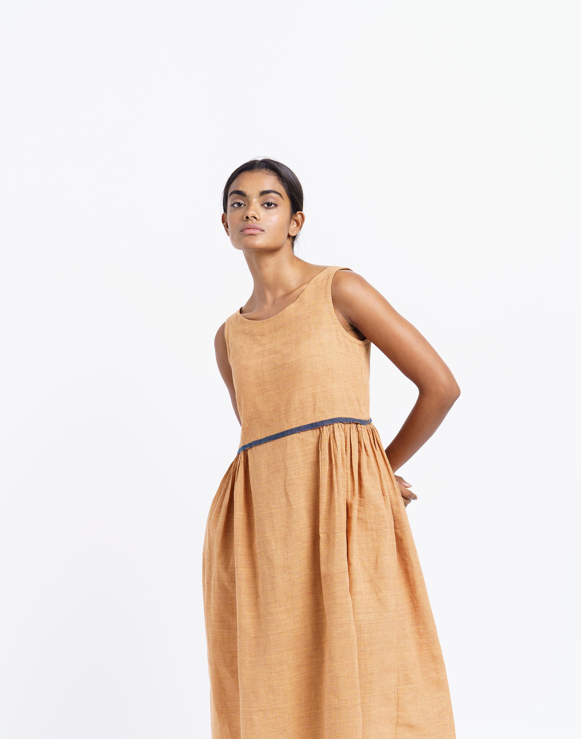 World of Crow Madras Check Midi Dress | Madewell