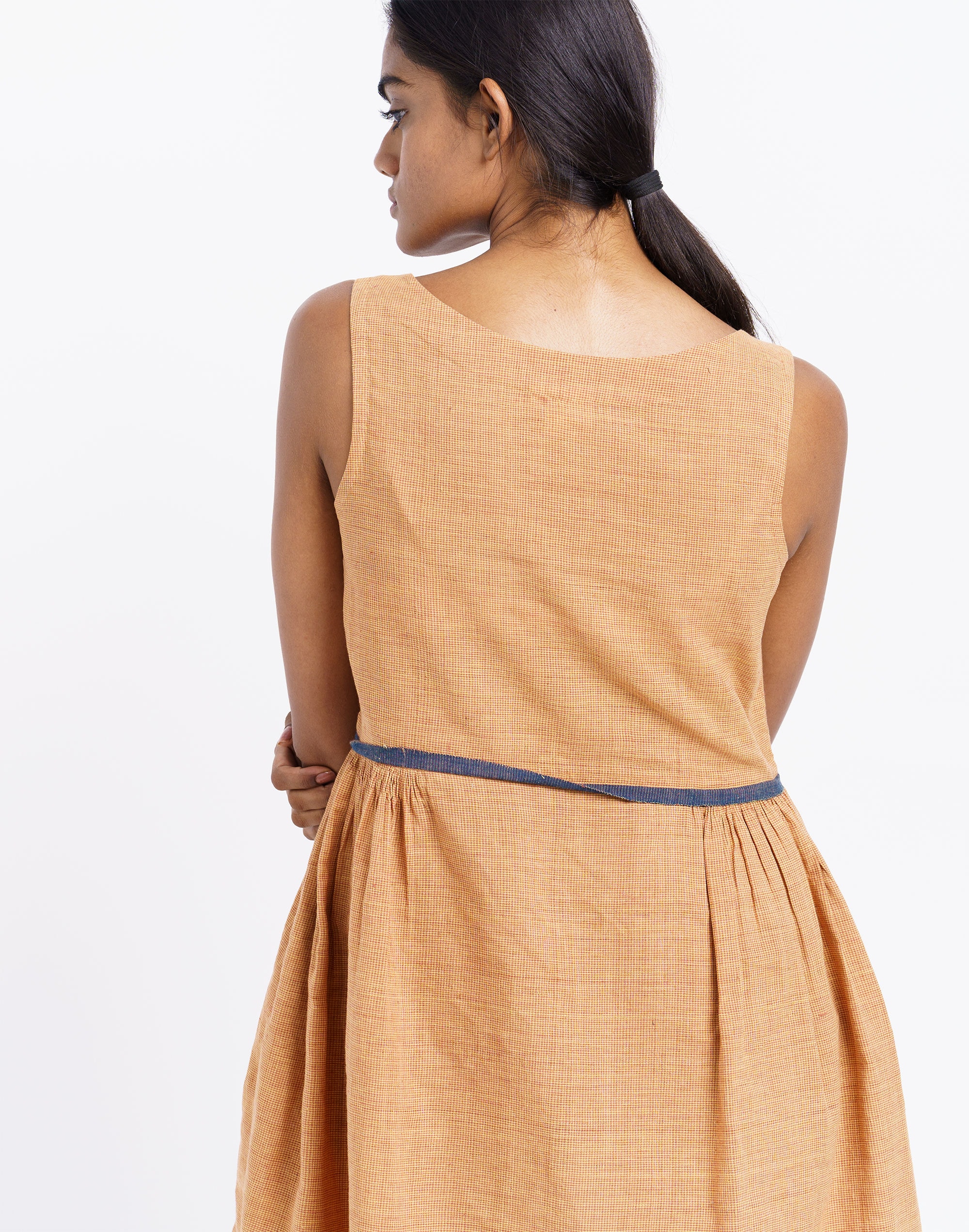 World of Crow Madras Check Midi Dress | Madewell