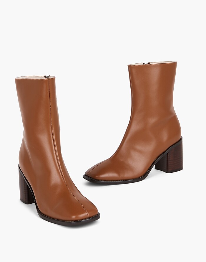 Women's Leather Boots & Booties: Shoes