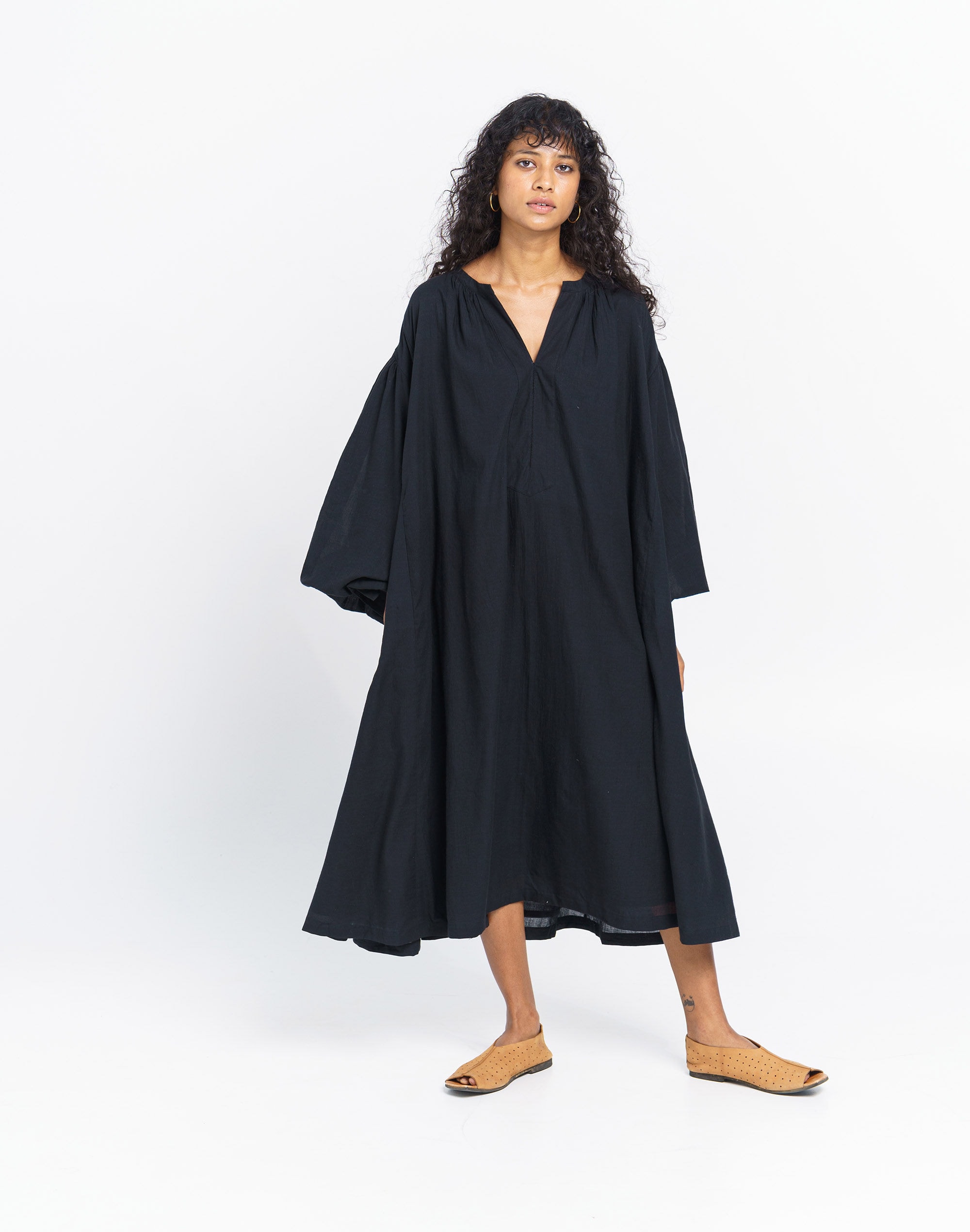 World of Crow Free Flowing Relaxed Midi Dress | Madewell