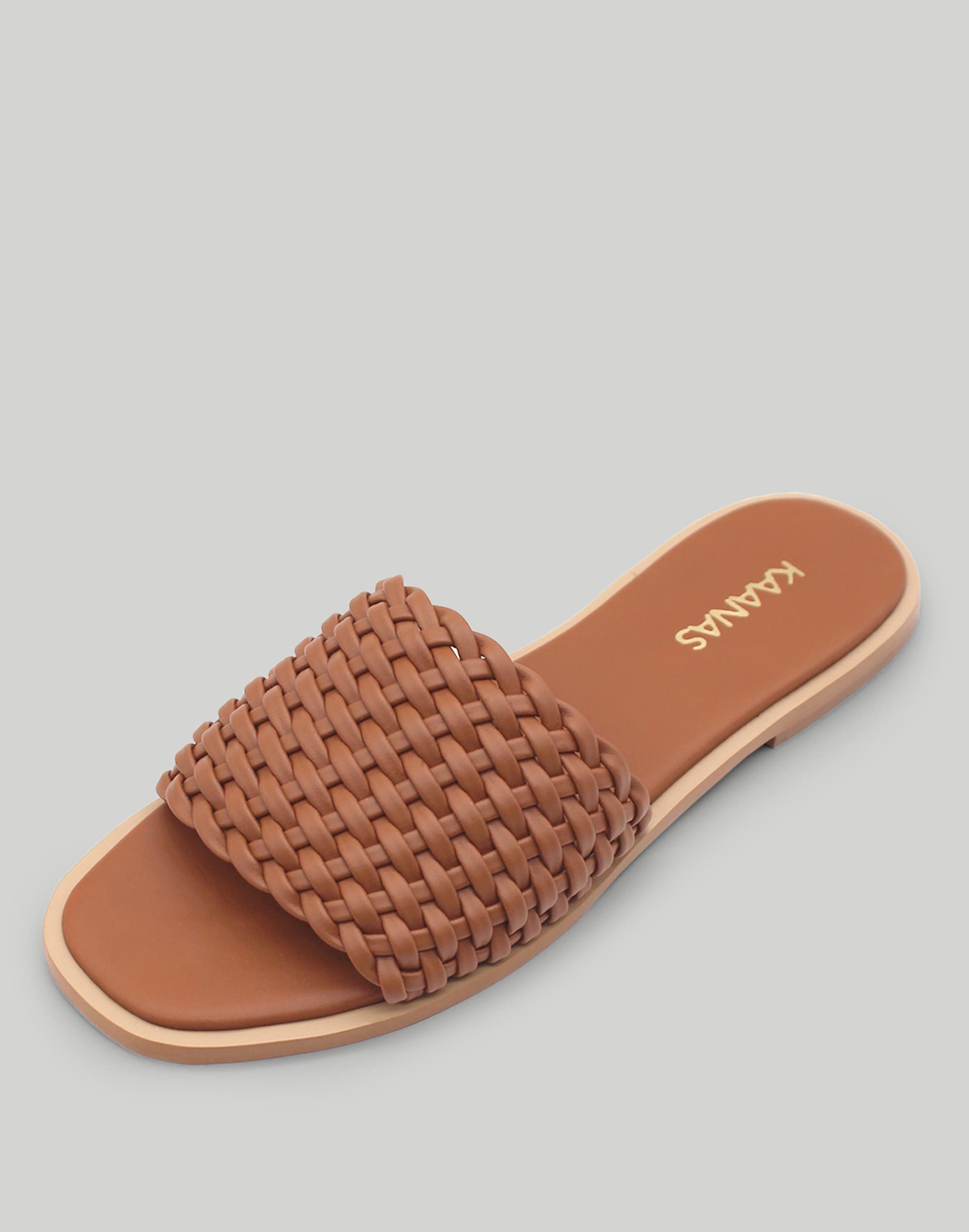 KAANAS Avellana Basketweave Slide | Madewell