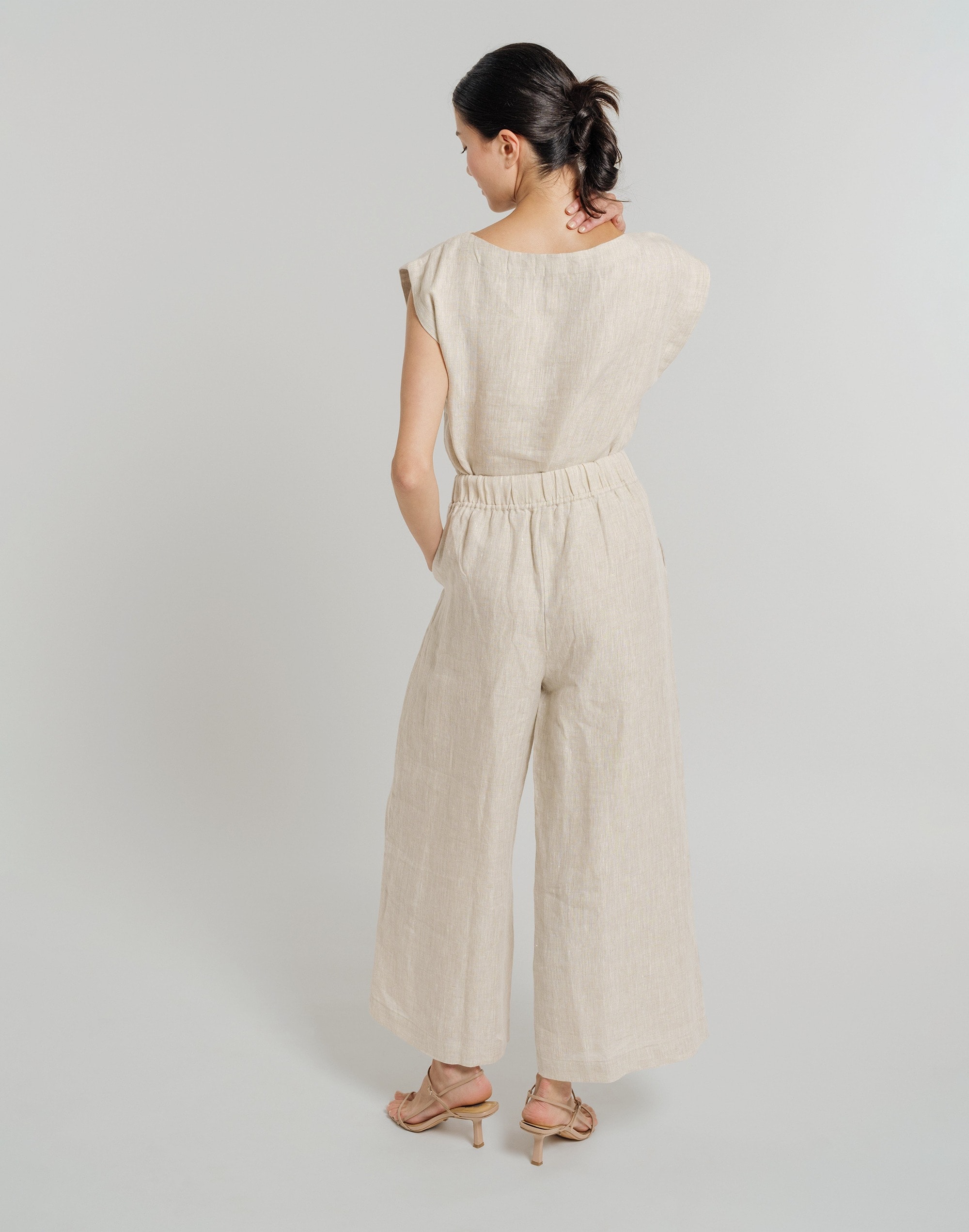 LAUDE The Label Everyday Pant - Natural Linen