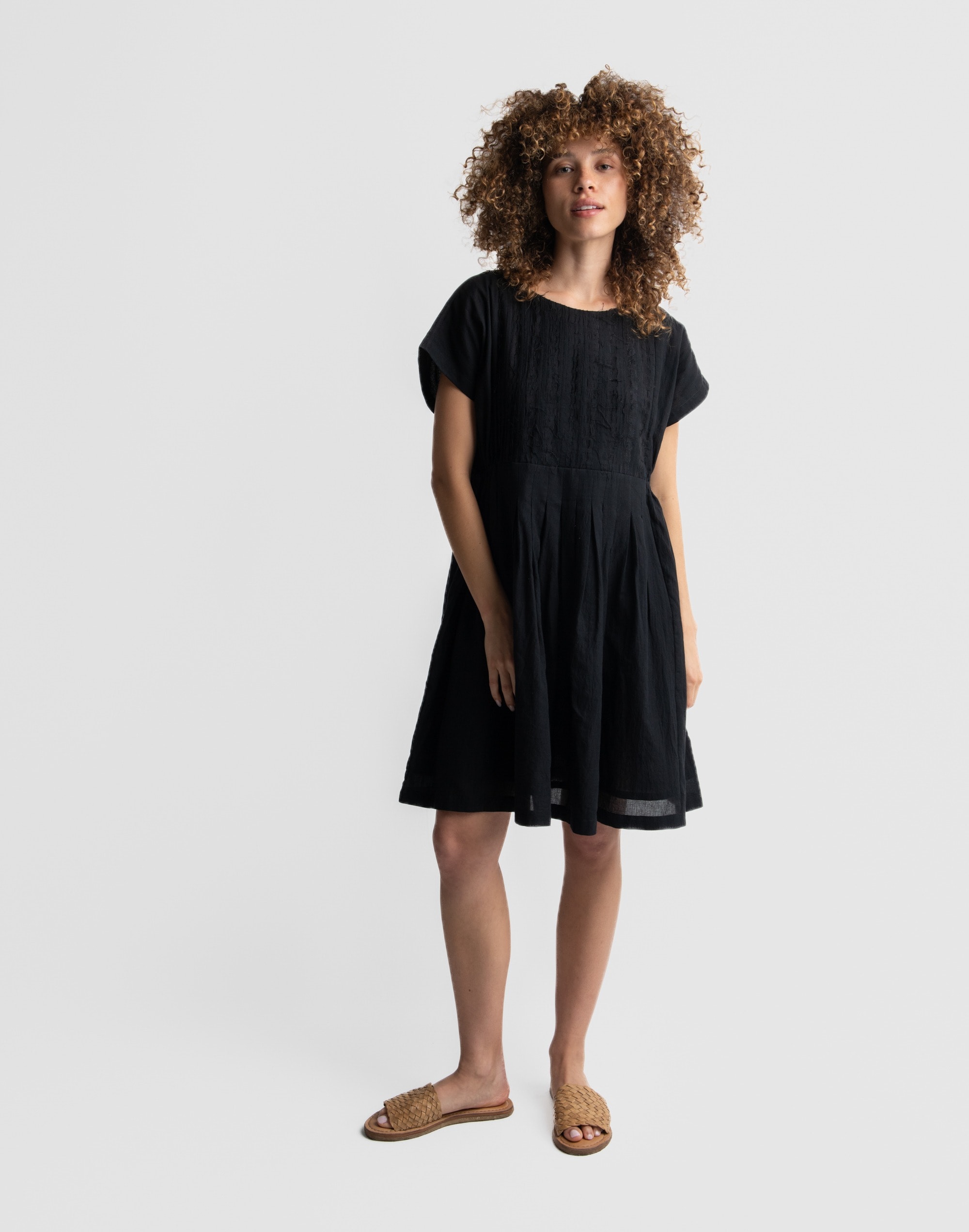 World of Crow Black Relaxed Fit Short Dress | Madewell