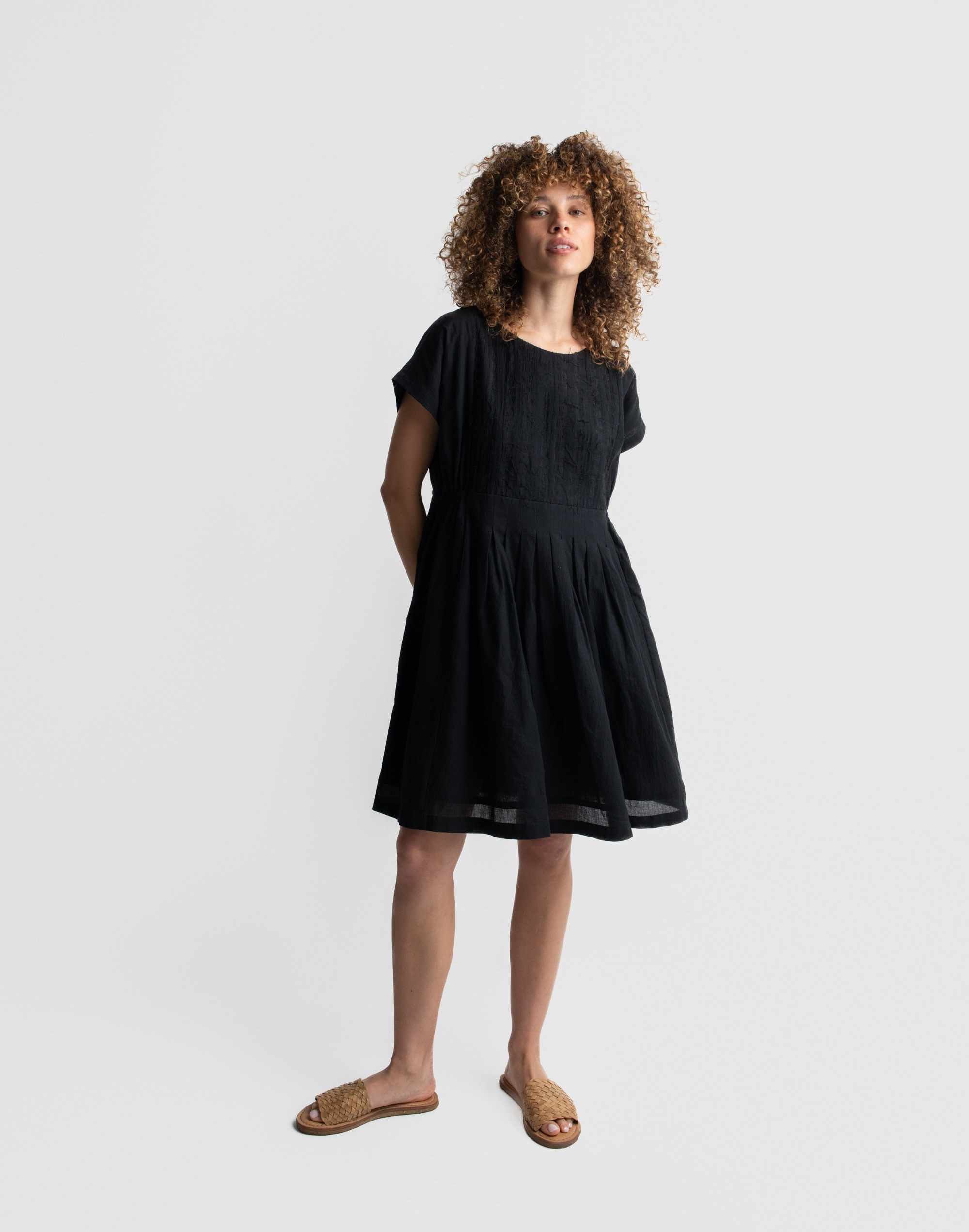 World of Crow Black Relaxed Fit Short Dress | Madewell