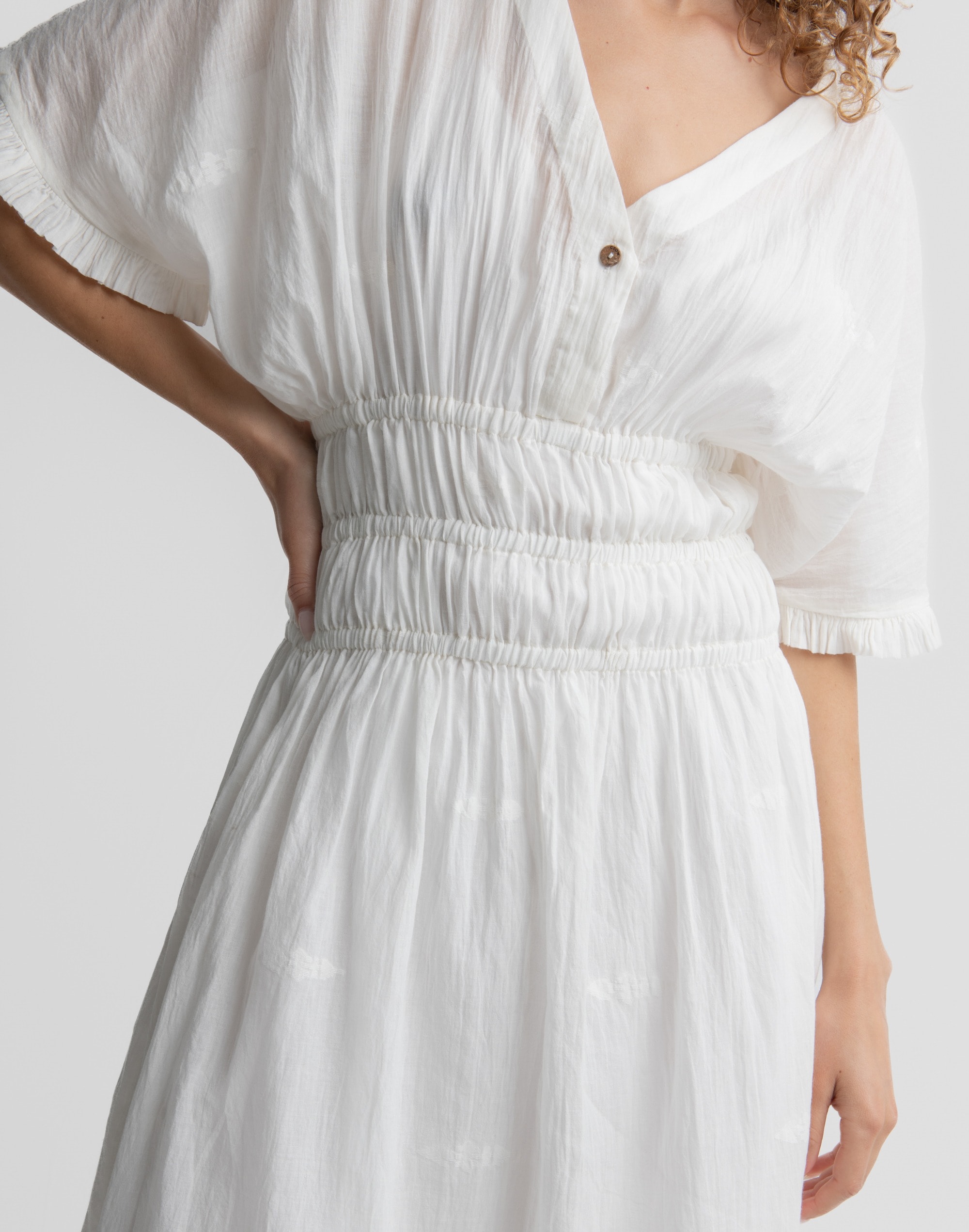 World of Crow Pure White Midi Dress | Madewell