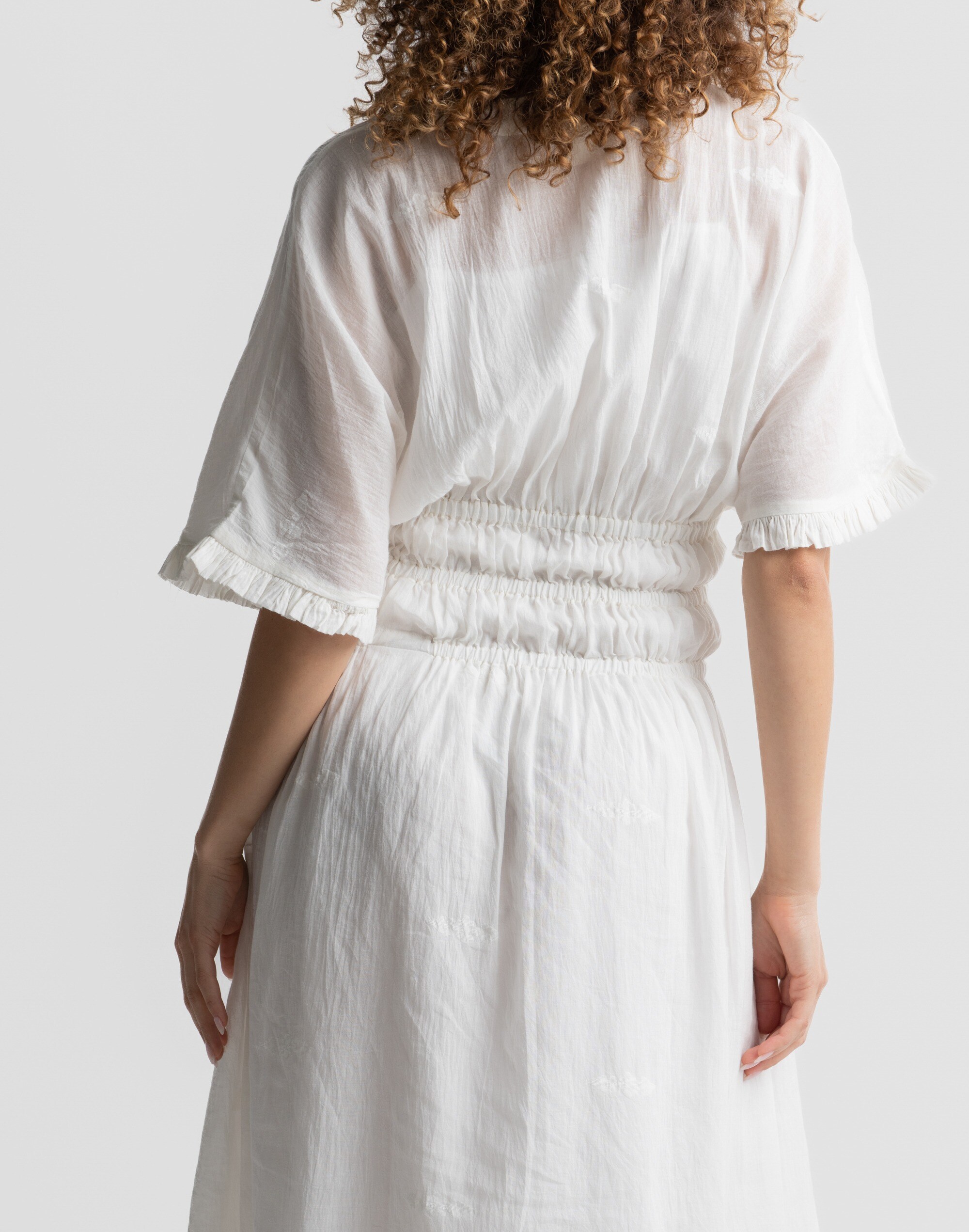 World of Crow Pure White Midi Dress | Madewell