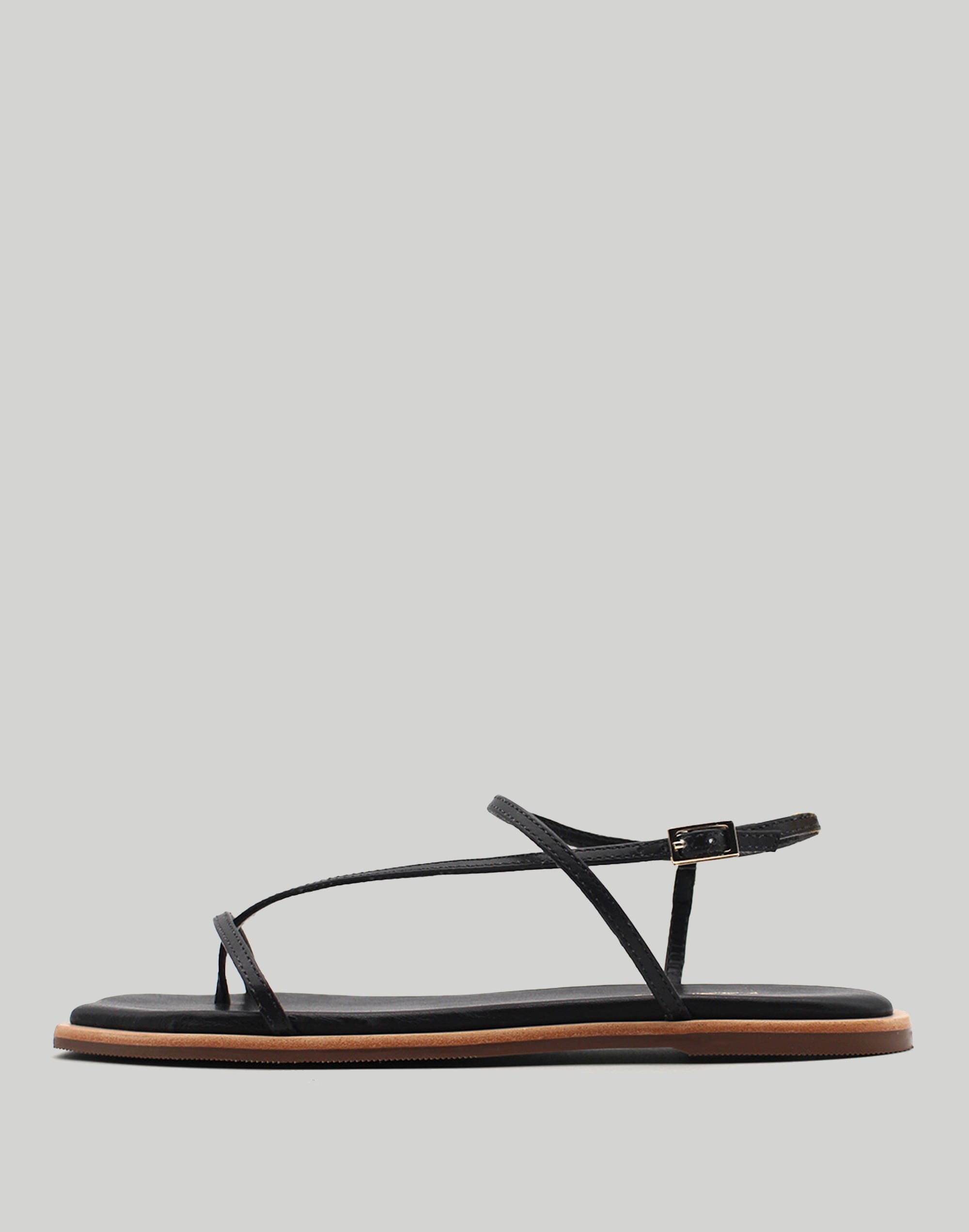 KAANAS Alayta Square-Toe Naked Sandals | Madewell