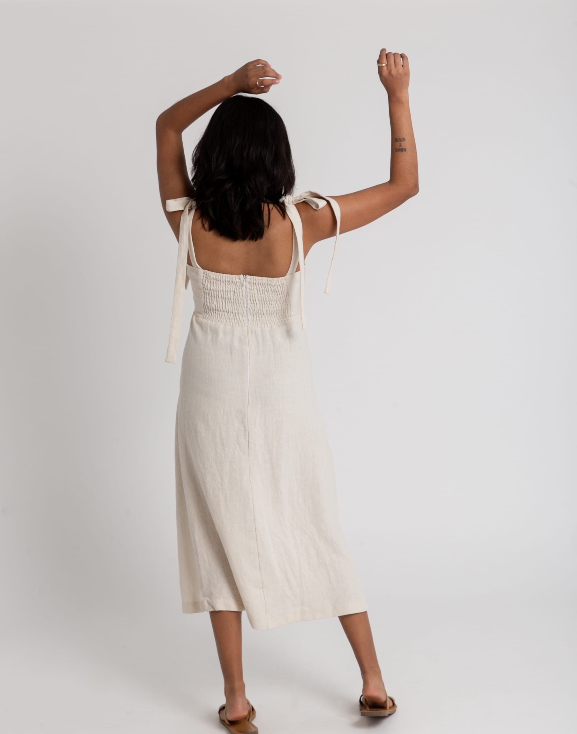 Gracemade ThirtyOne Linen-Blend Dress | Madewell