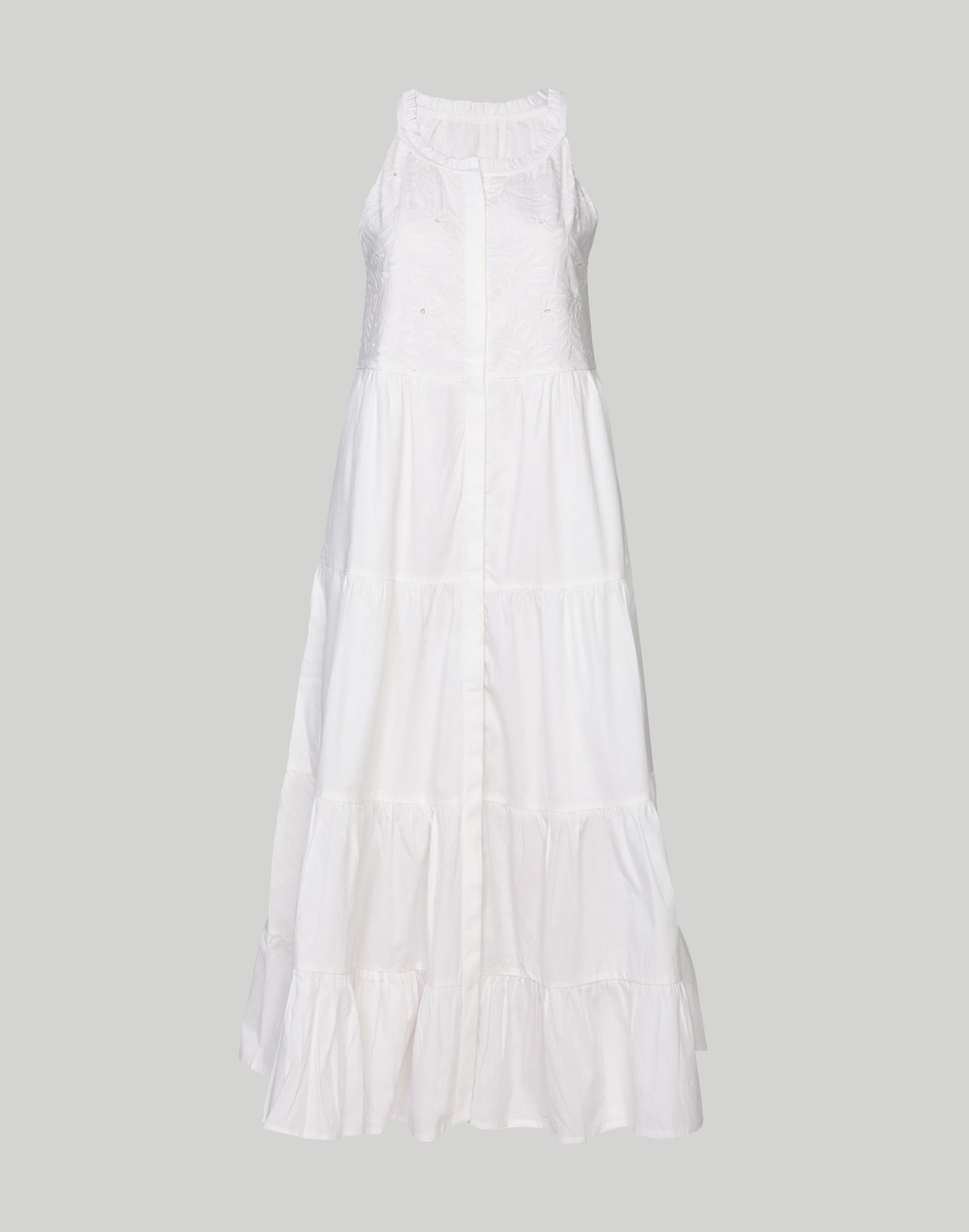 Reistor Embroidered Tiered Sleeveless Maxi Dress | Madewell