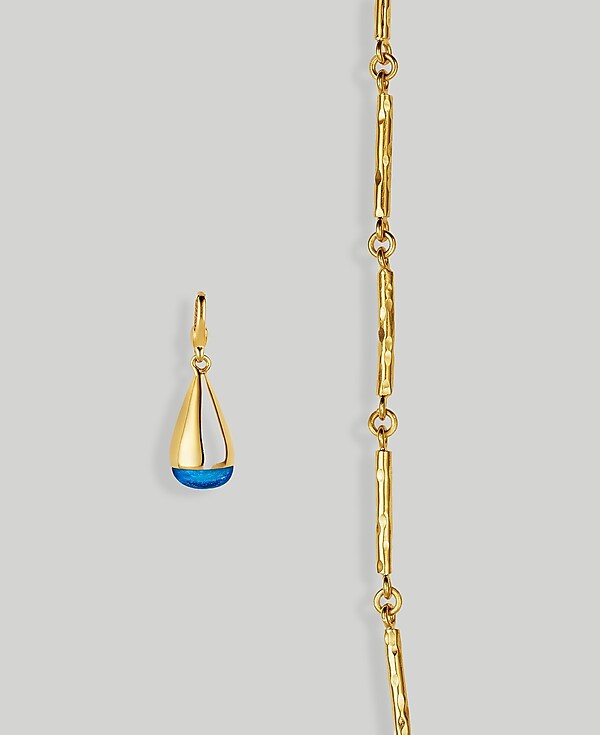 SOKO Glass Dash Necklace Charm &amp; Nyundo Chain Necklace Set