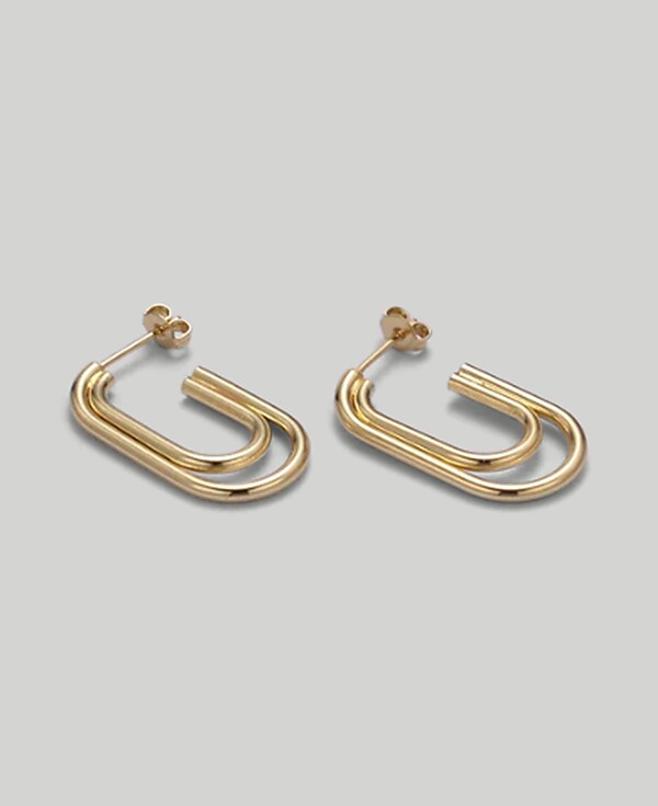 Abcrete &amp; Co. The Dainty Oval Tube Hoops