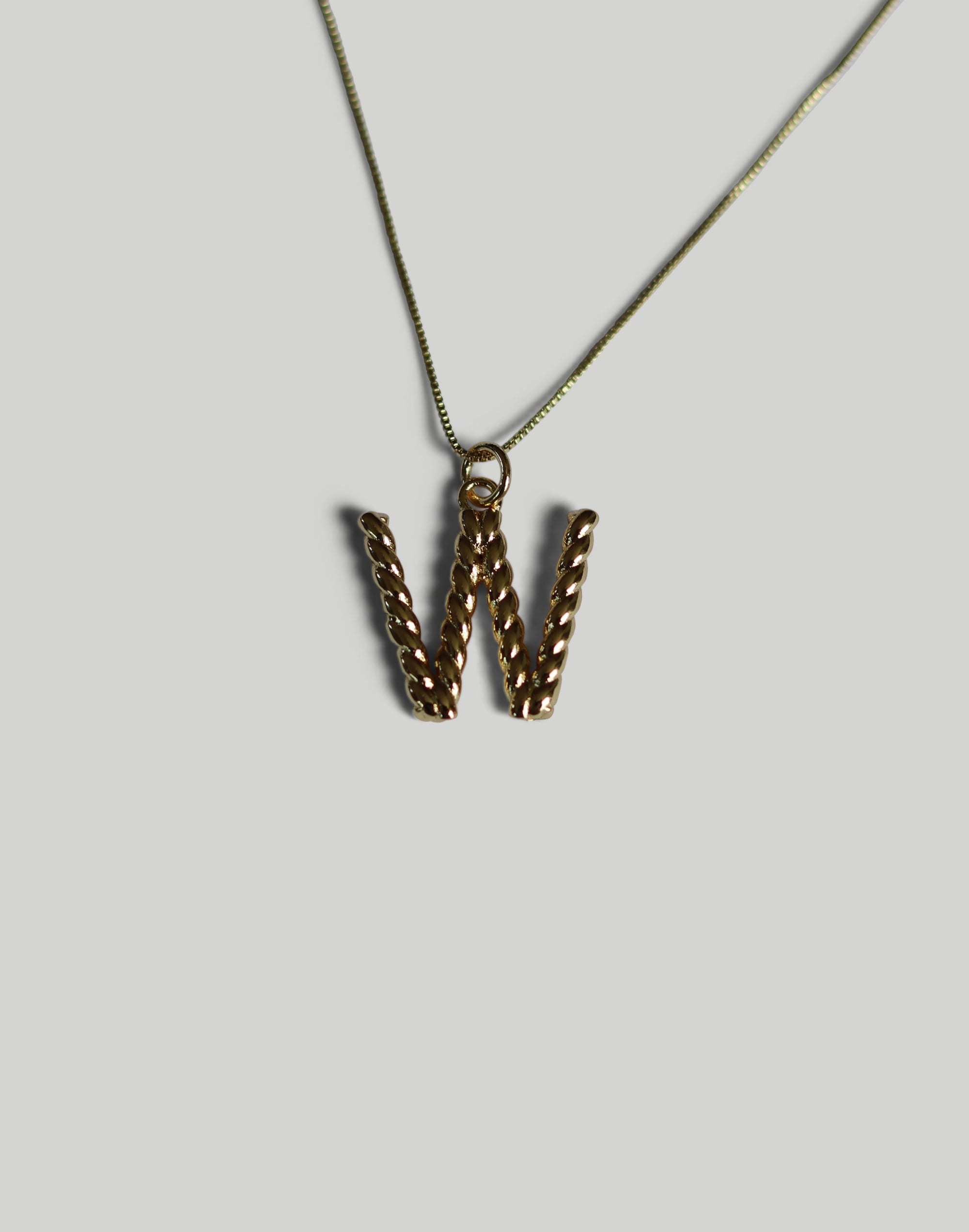 Abcrete & Co. The Rope Initial Necklace