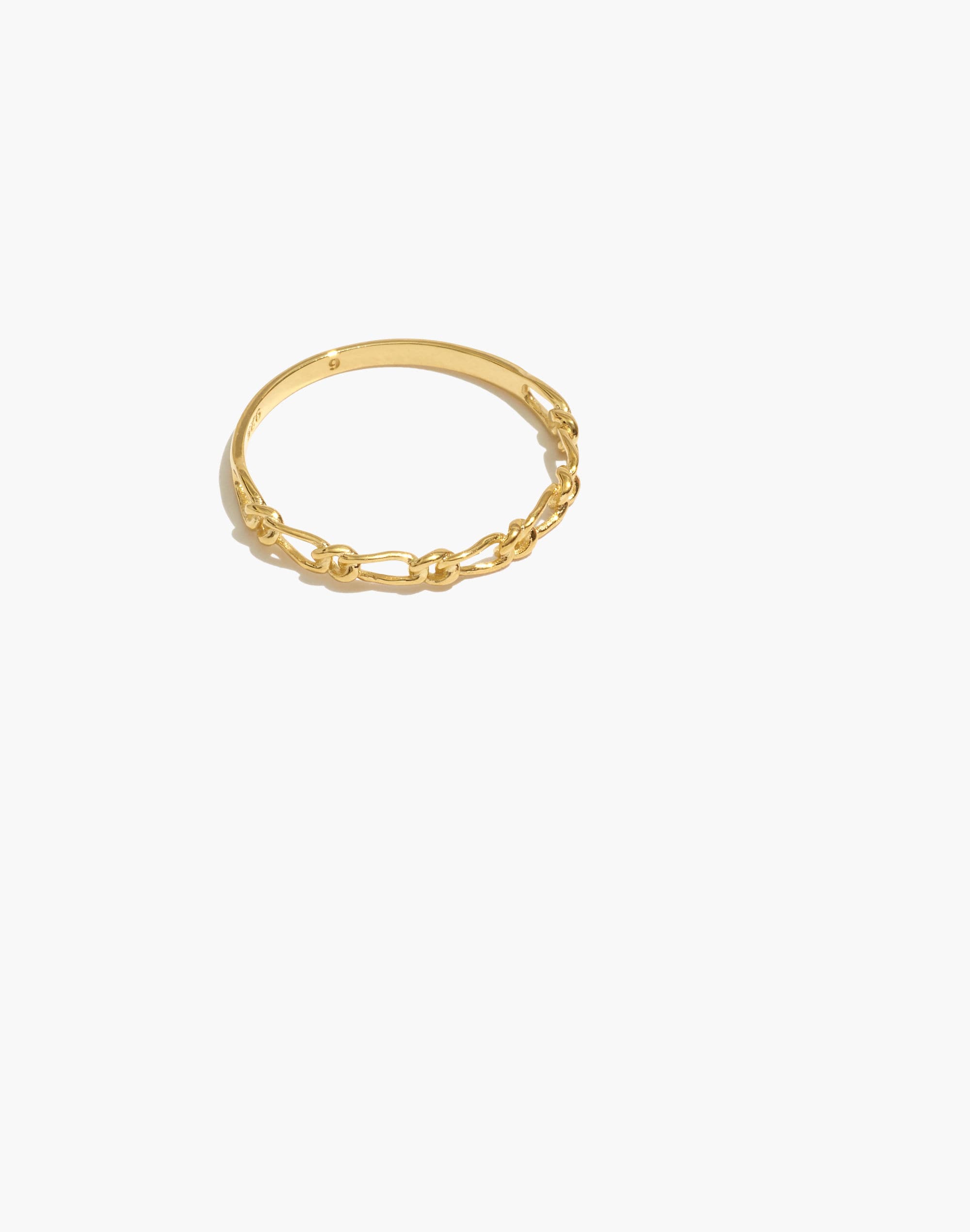 Delicate Collection Demi-Fine 14k Plated Bonded Pair Chain Ring | Madewell