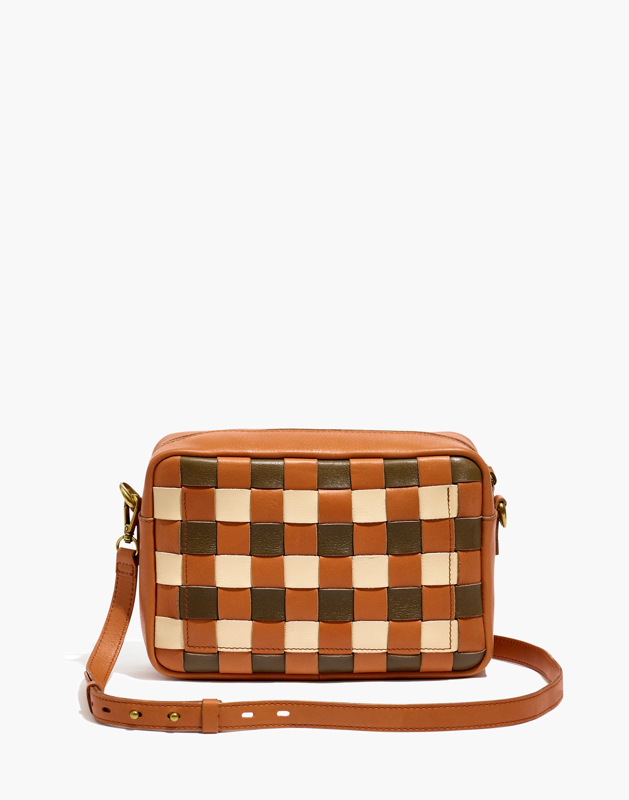 madewell woven camera bag