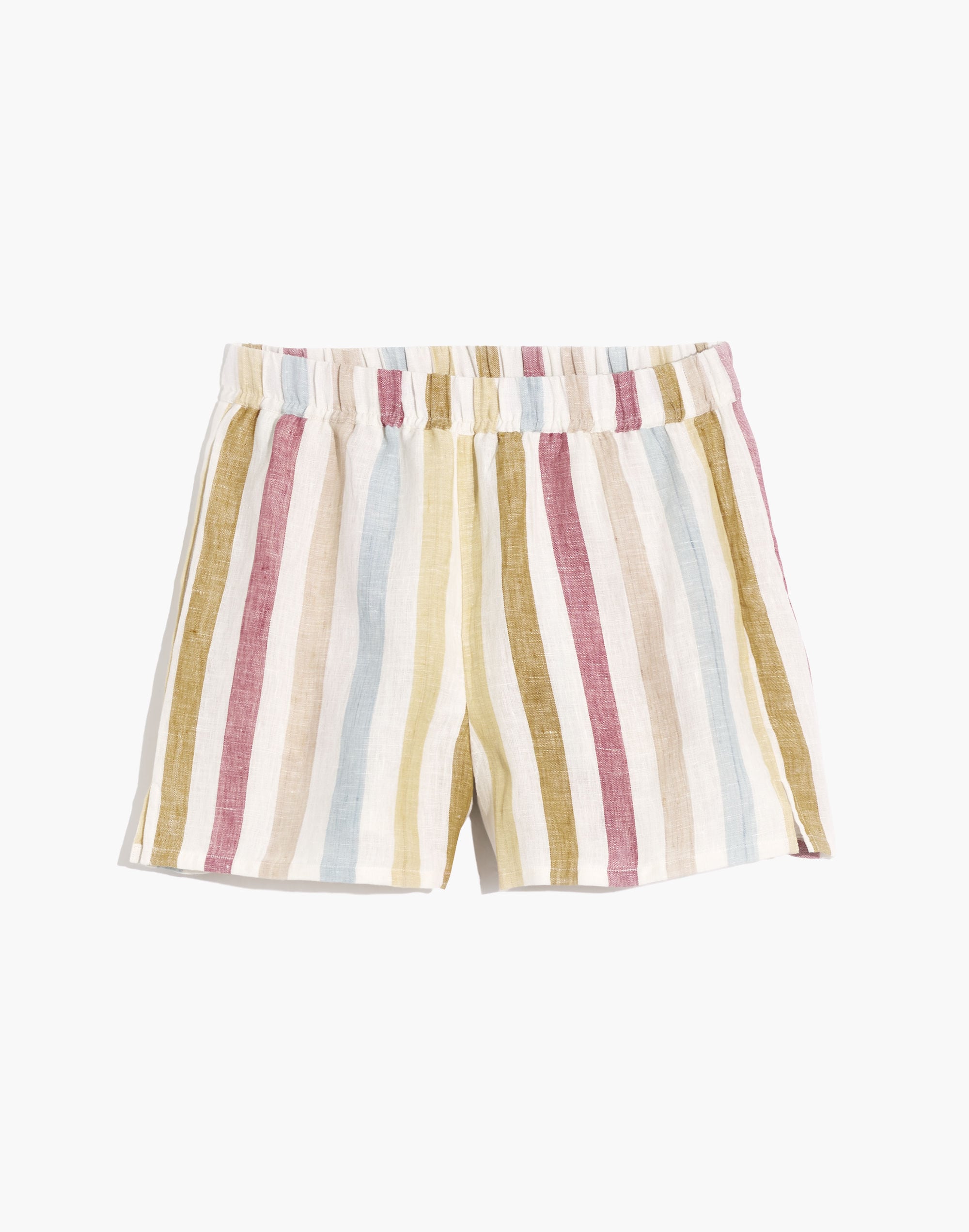 Madeline, Shorts, Madewell Sz Xl Linenblend Track Shorts In Stripe