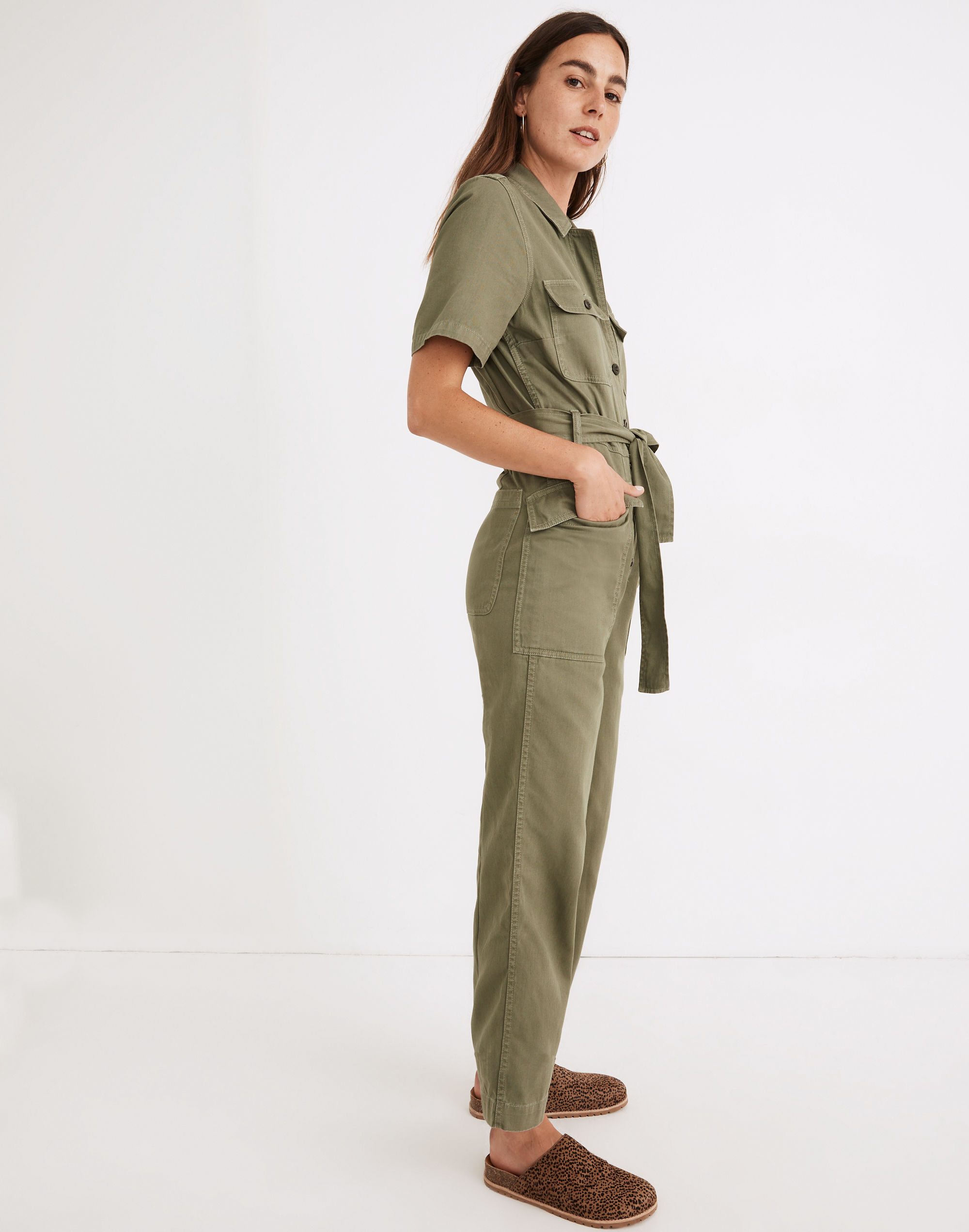 Tie-Waist Military Jumpsuit | Madewell