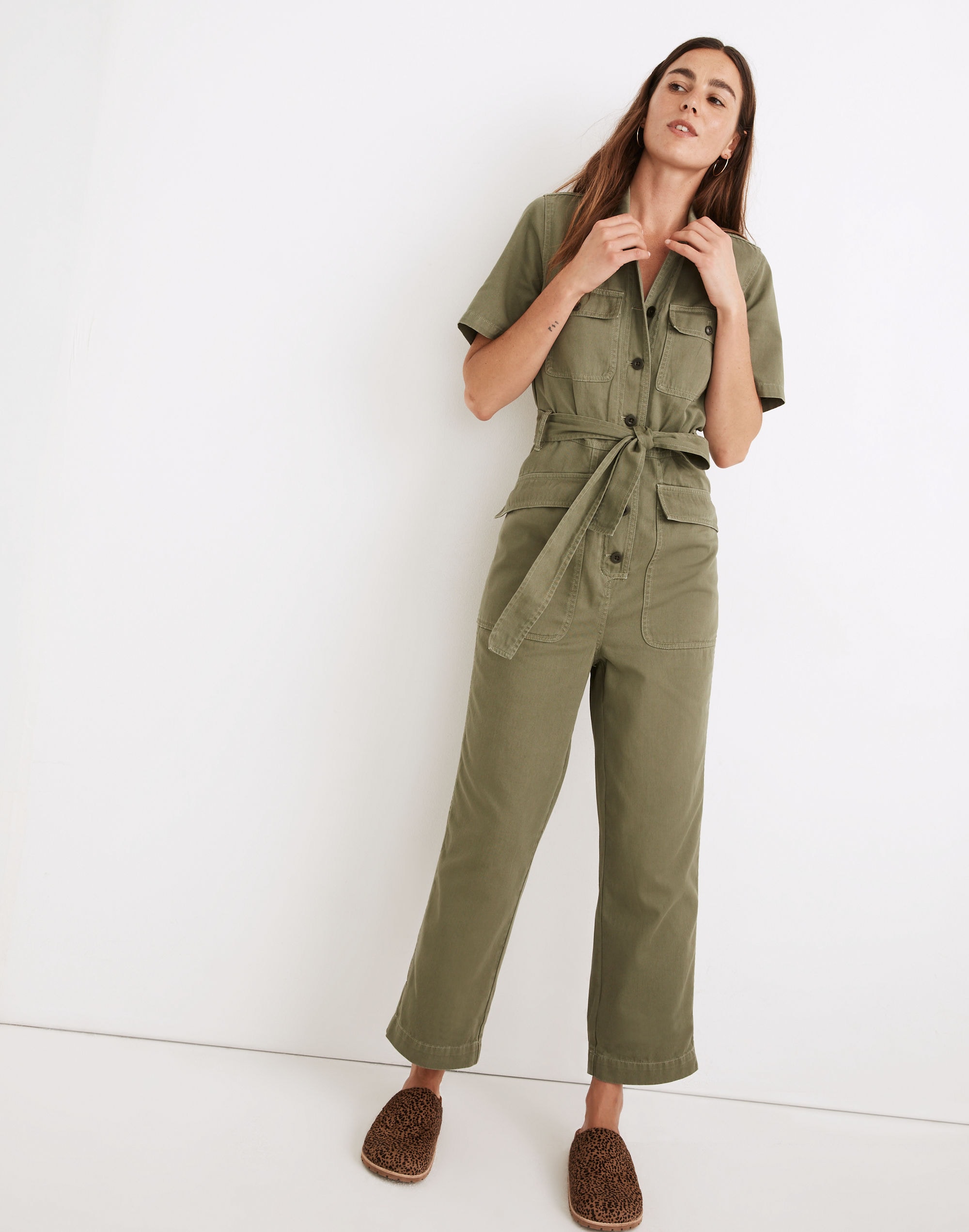 Tie-Waist Military Jumpsuit | Madewell