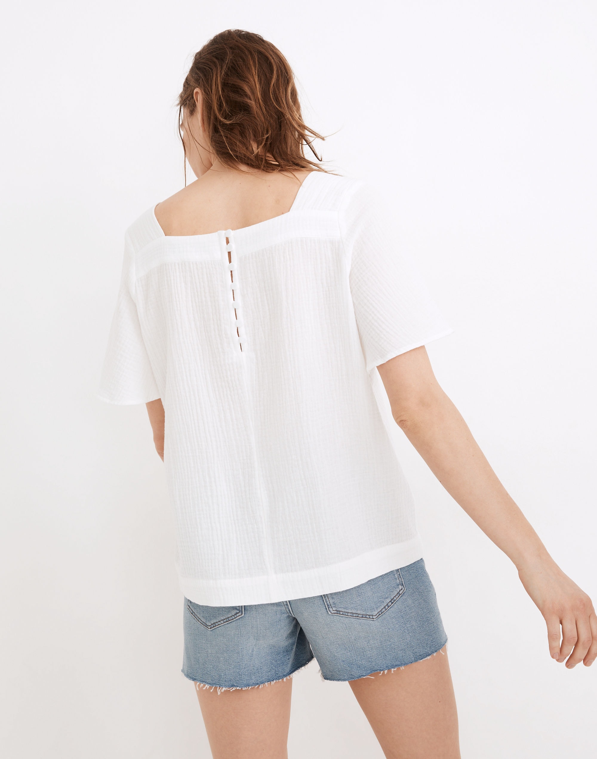 Lightspun Harlow Square-Neck Top | Madewell