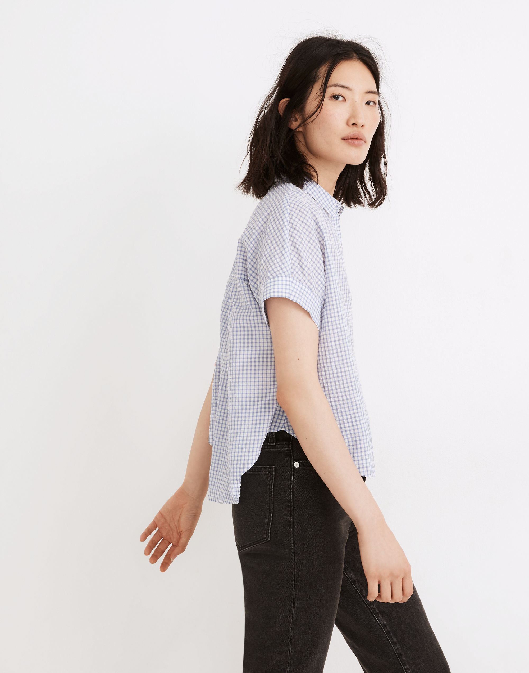 Hilltop Shirt Seersucker Gingham Check | Madewell