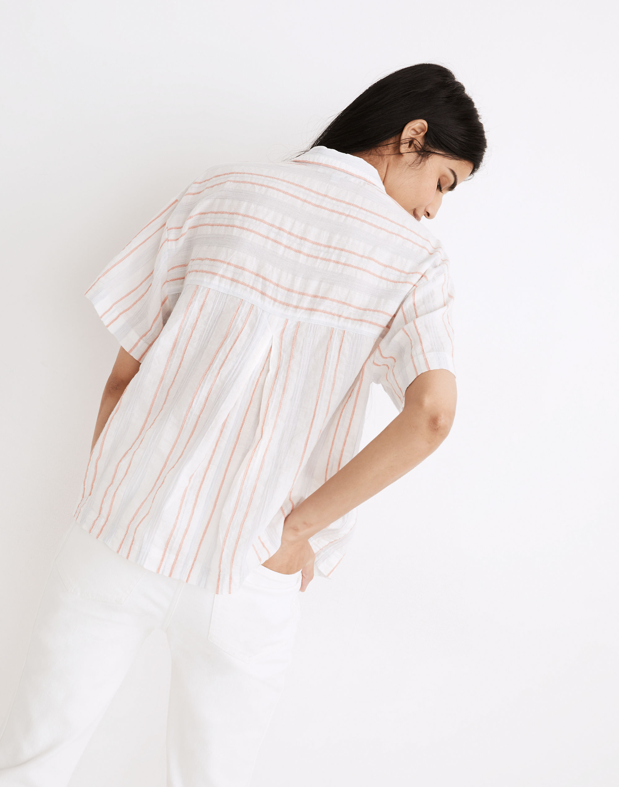 Beachside Shirt in Seersucker Delmar Stripe | Madewell