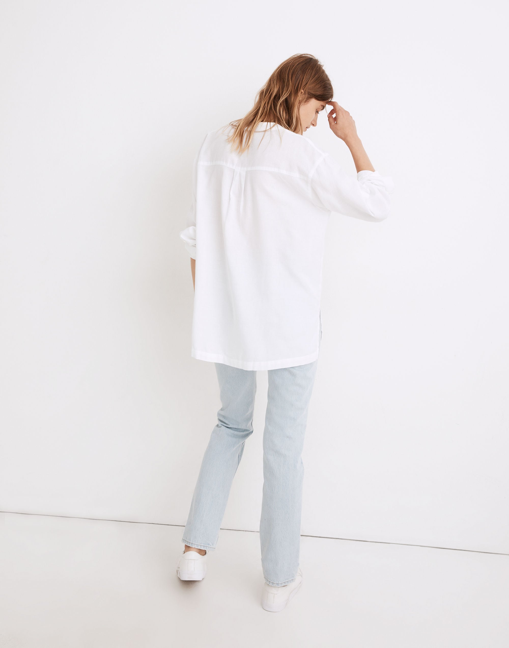 Cotton Gauze Pocket Tunic Shirt | Madewell