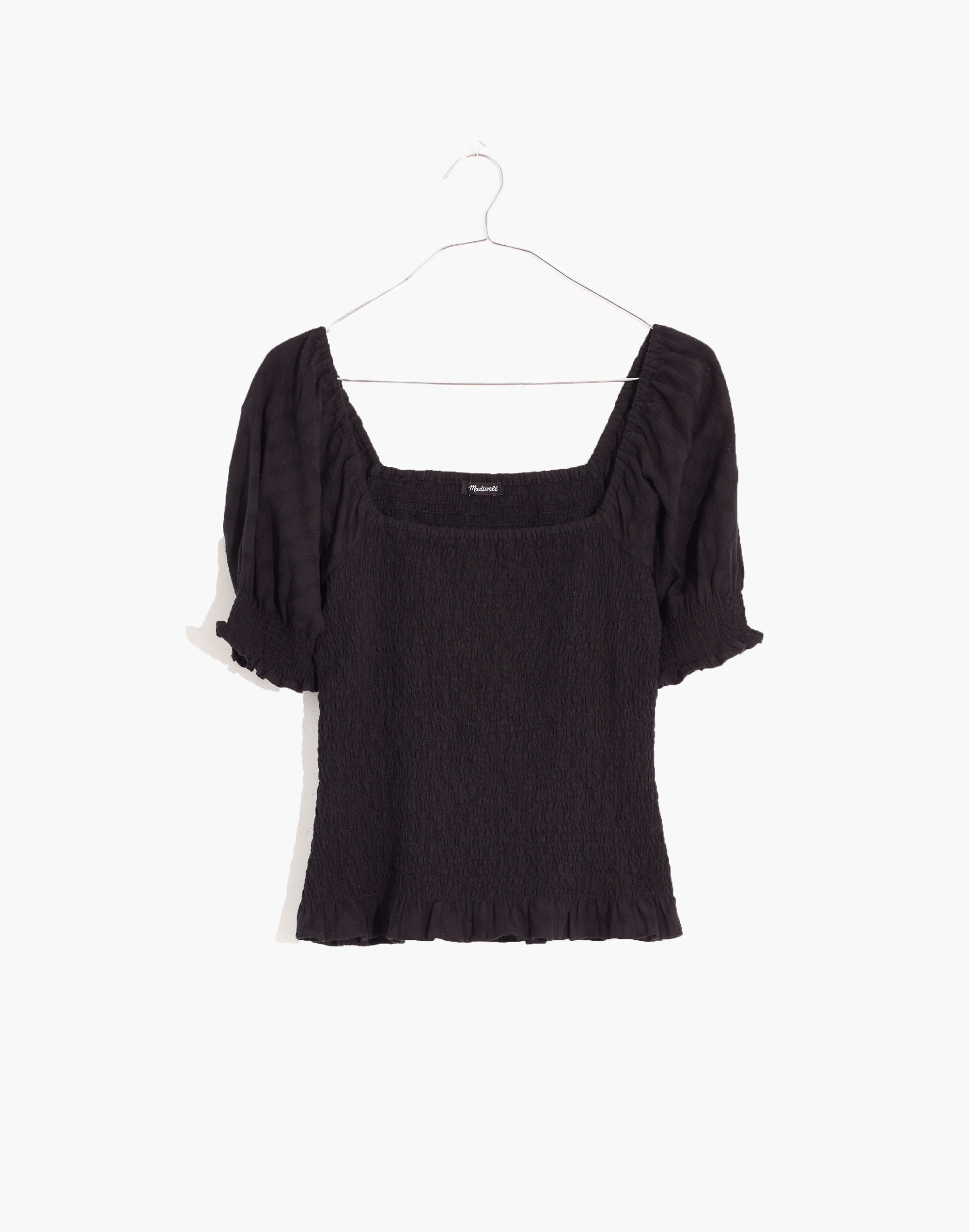 Lucie Puff-Sleeve Smocked Bodice Top | Madewell