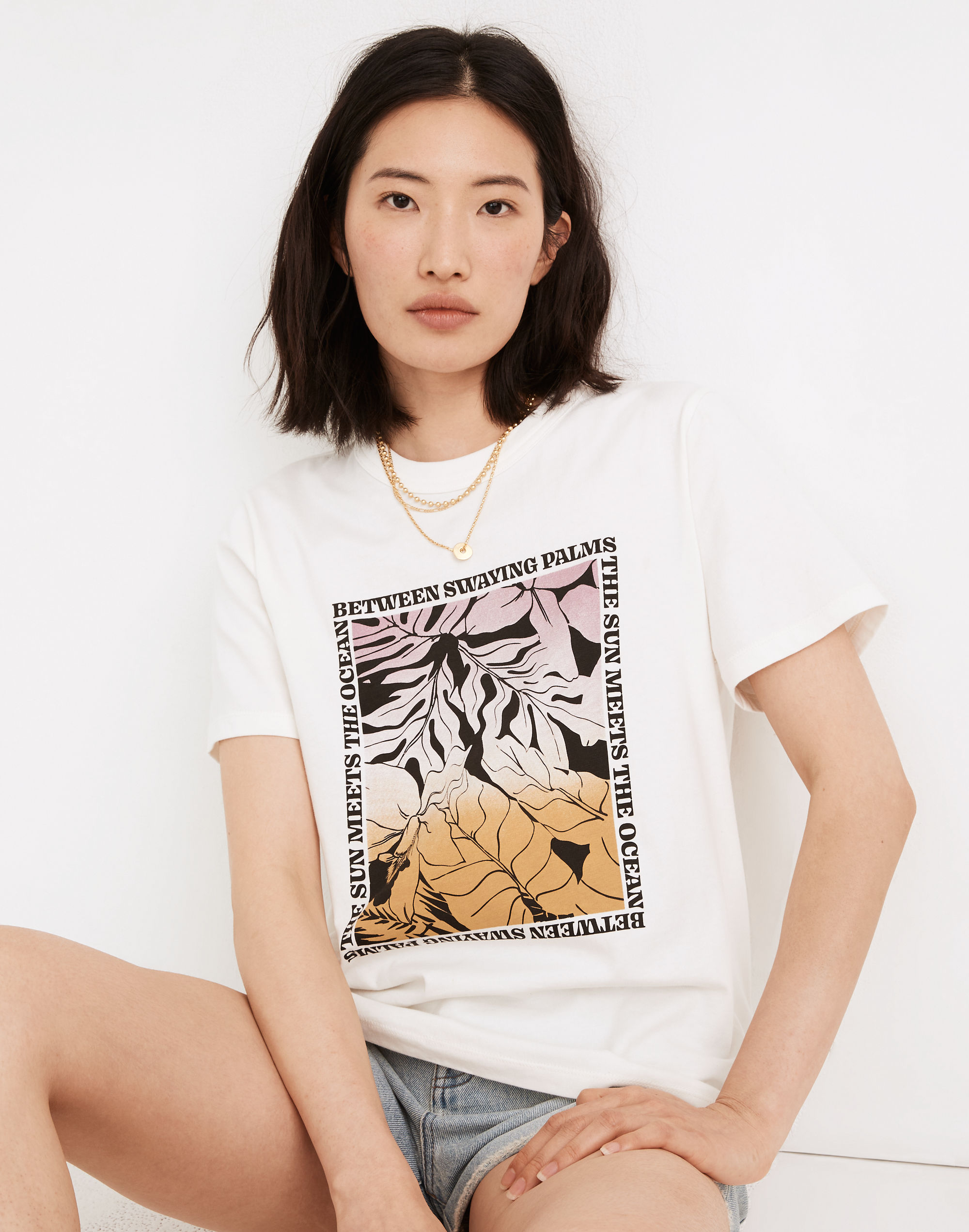 Between Swaying Palms Graphic Tomboy Tee | Madewell