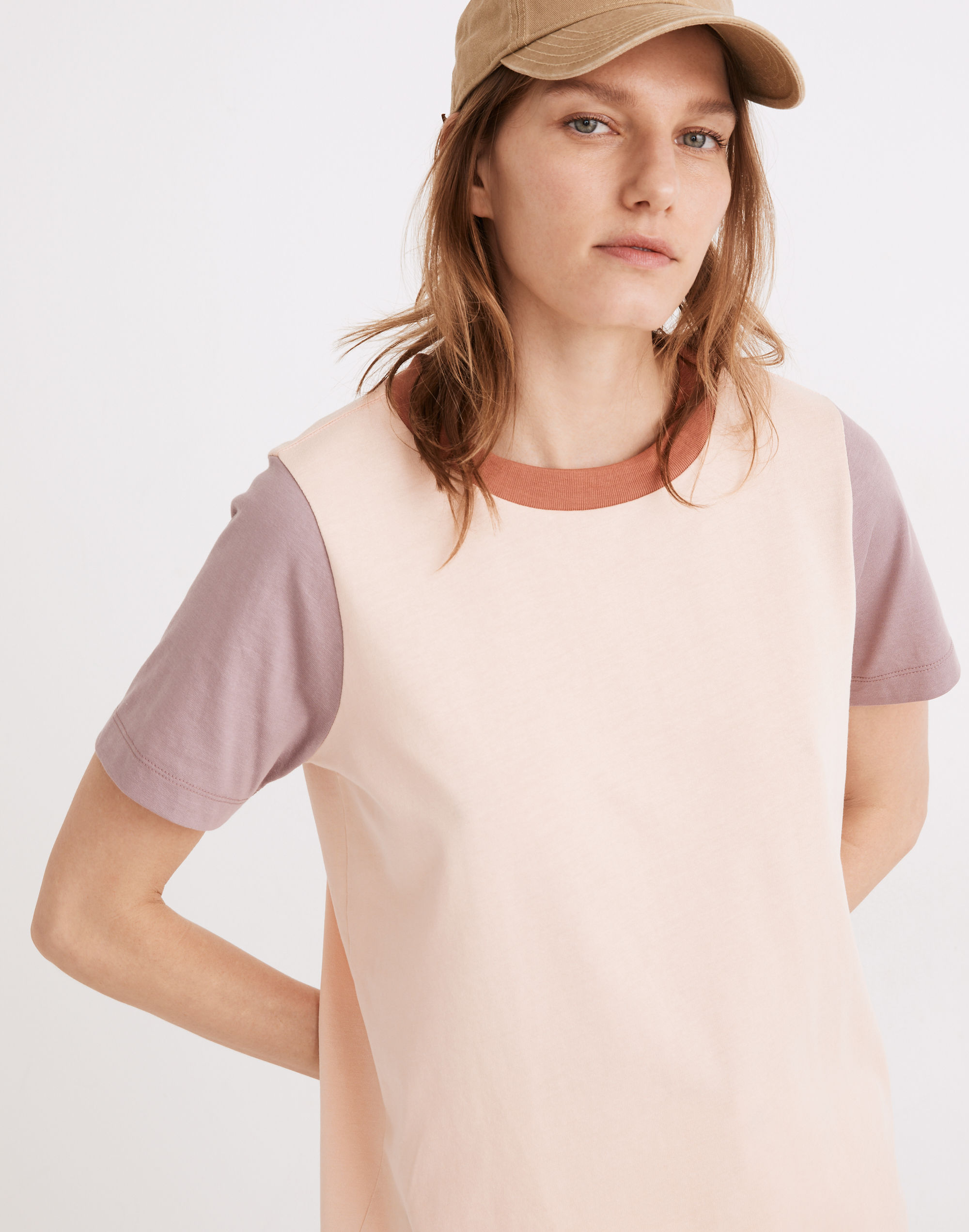 Supima® Cotton Essential Ringer Tee Colorblock | Madewell