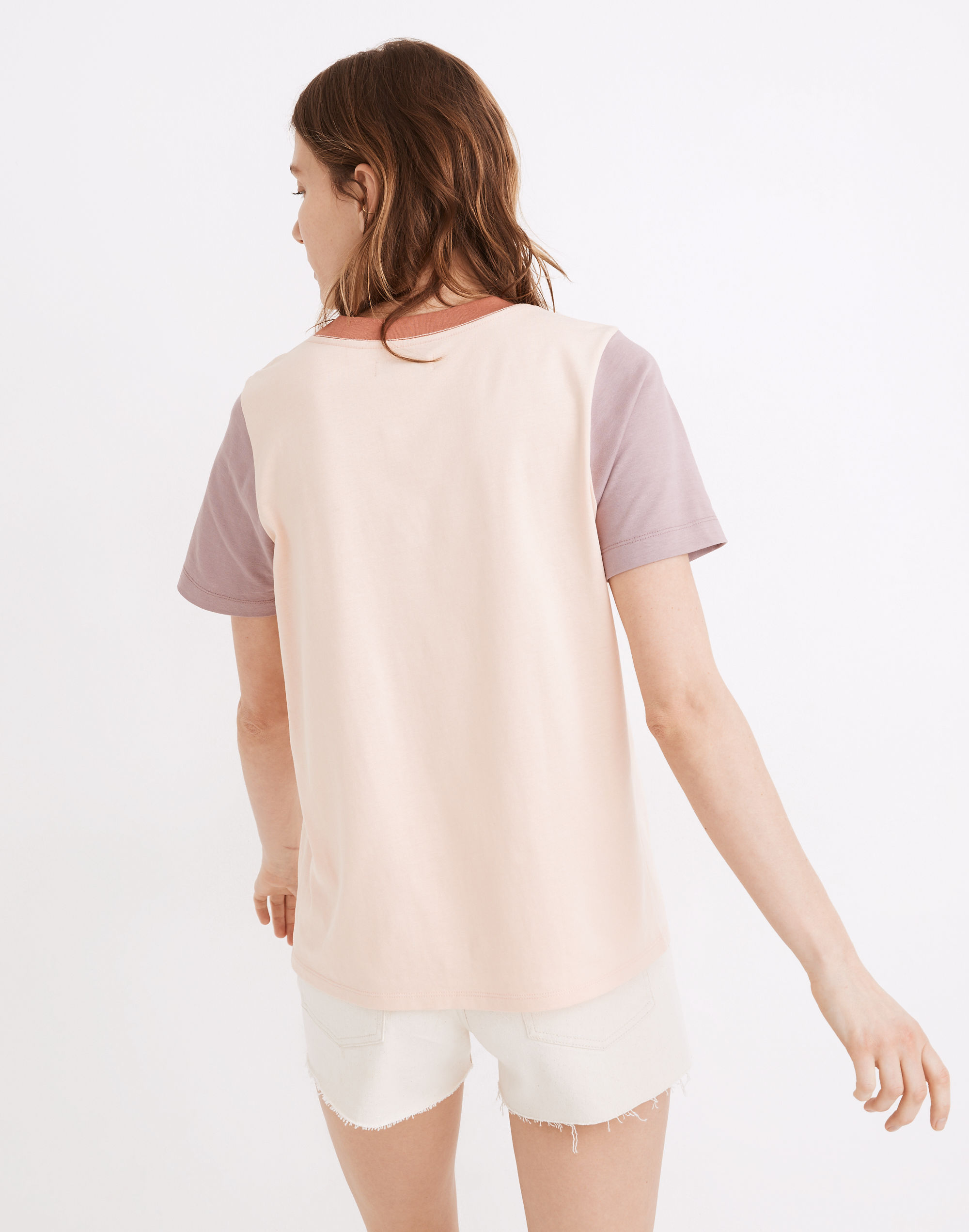 Supima® Cotton Essential Ringer Tee Colorblock | Madewell