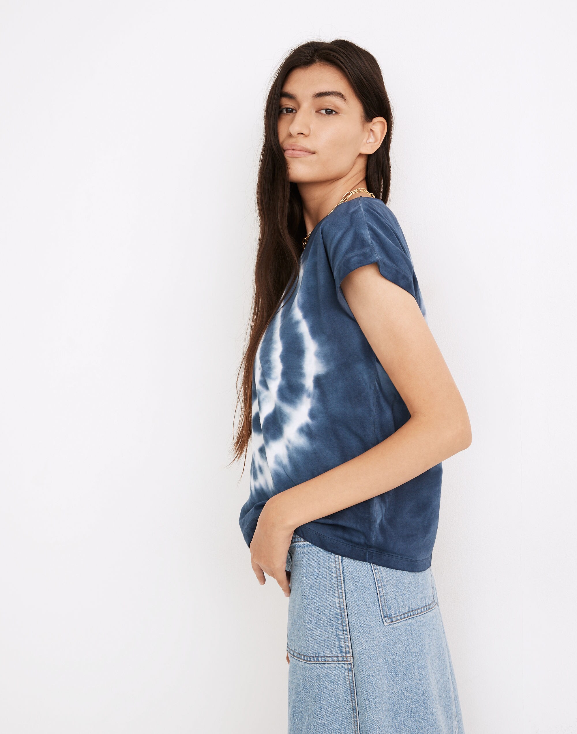 Tie-Dye Shoulder Tee | Madewell