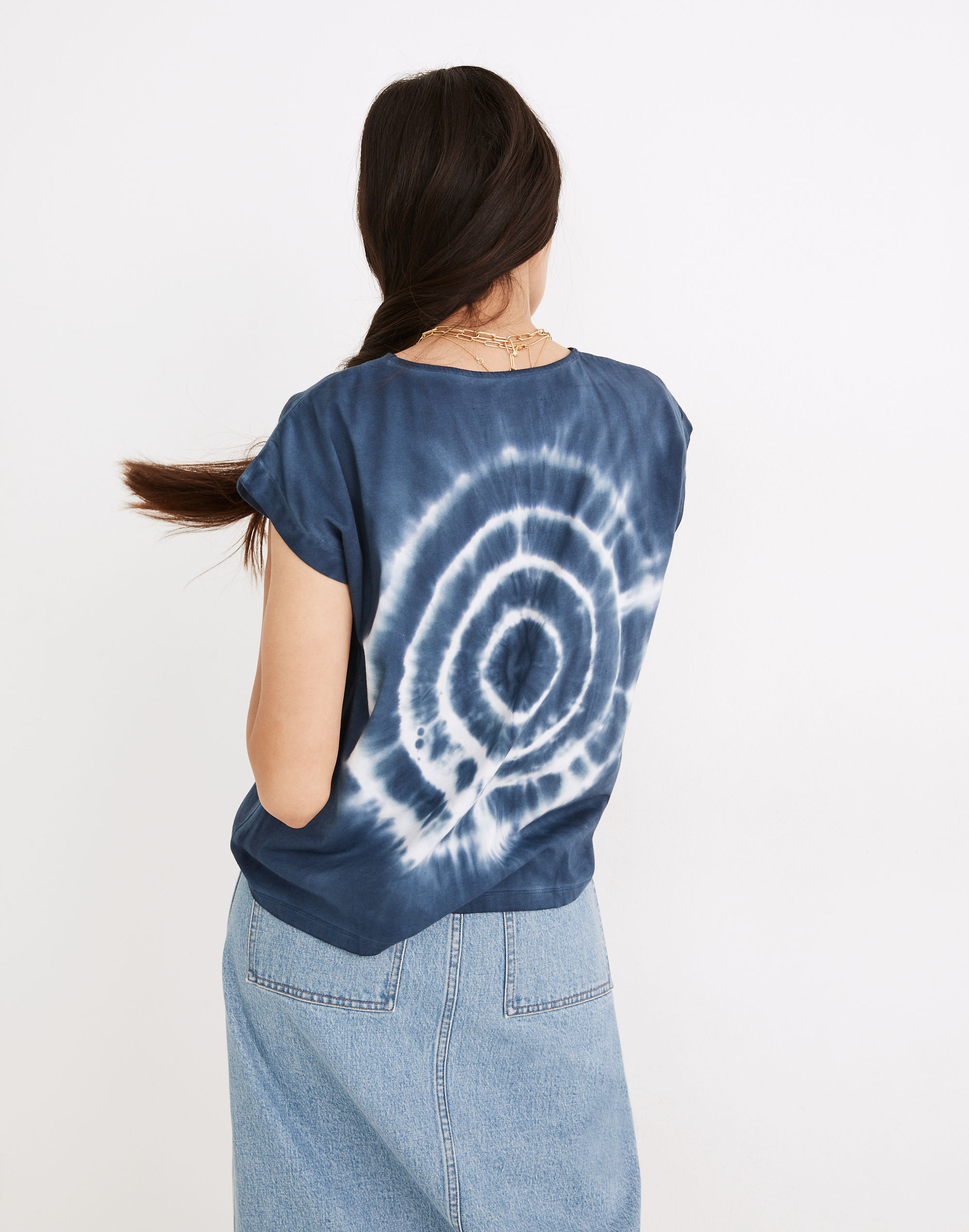 Tie-Dye Shoulder Tee | Madewell