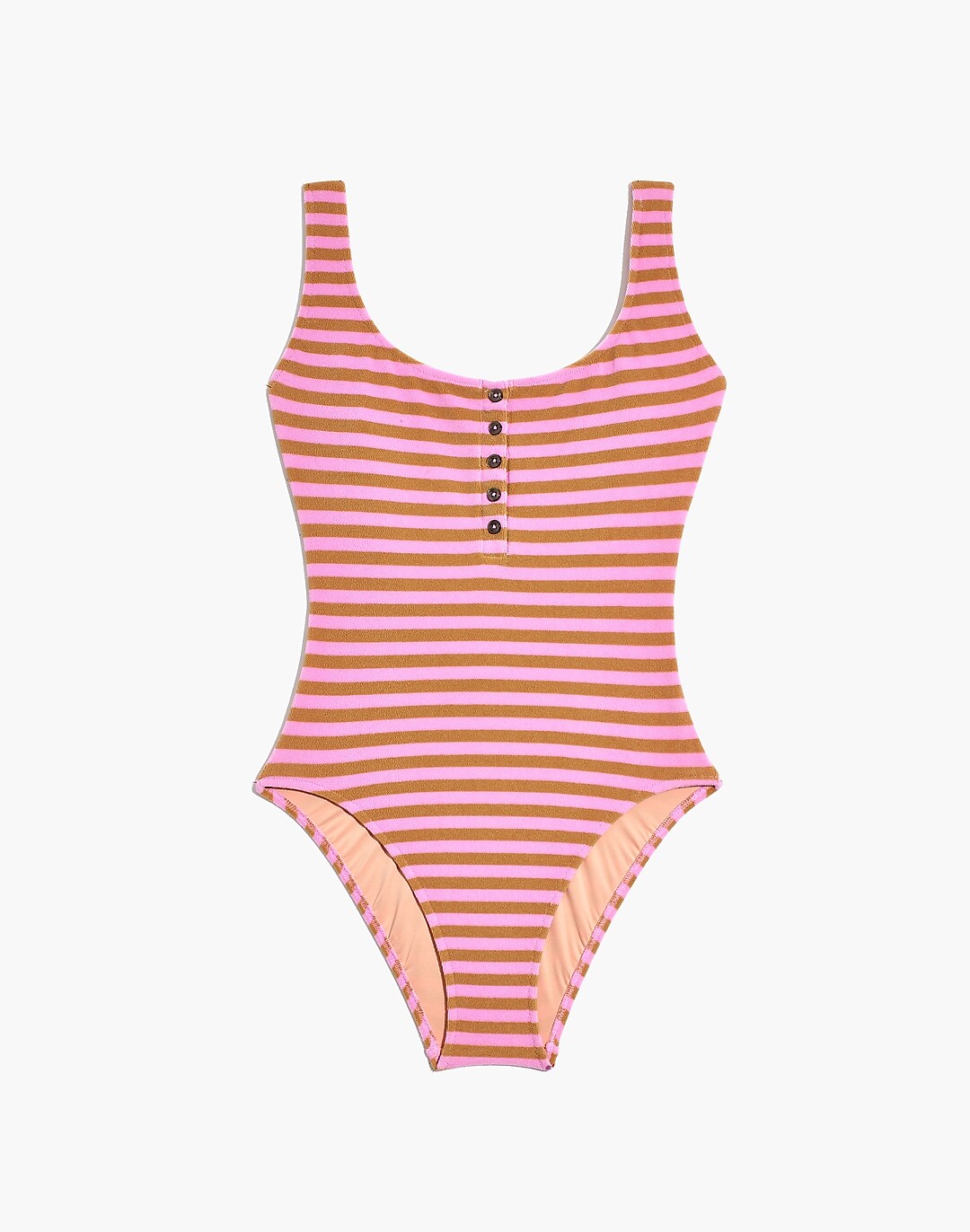 Madewell Striped Terry One-Piece Swimsuit