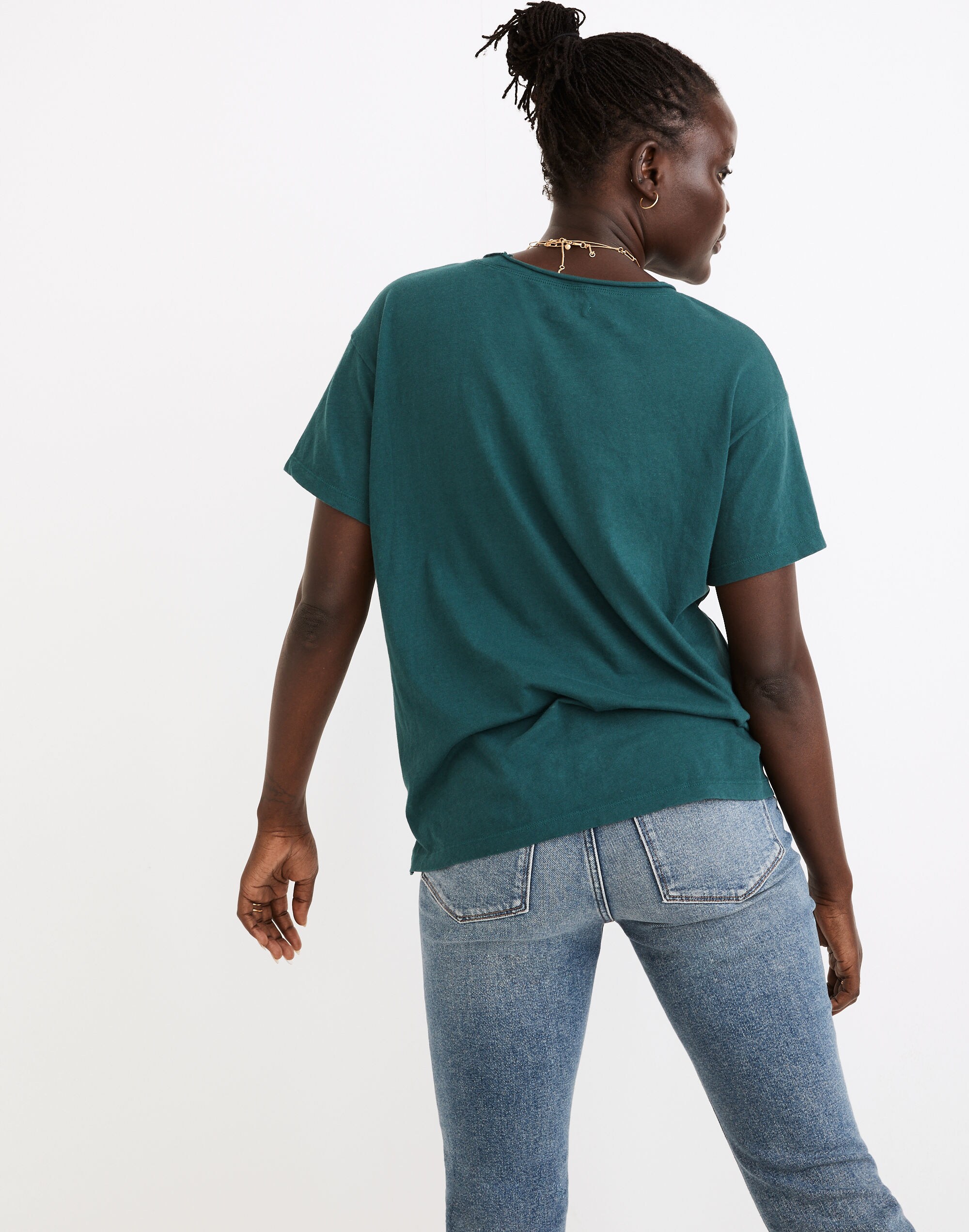 Softfade Cotton Oversized Pocket Tee | Madewell