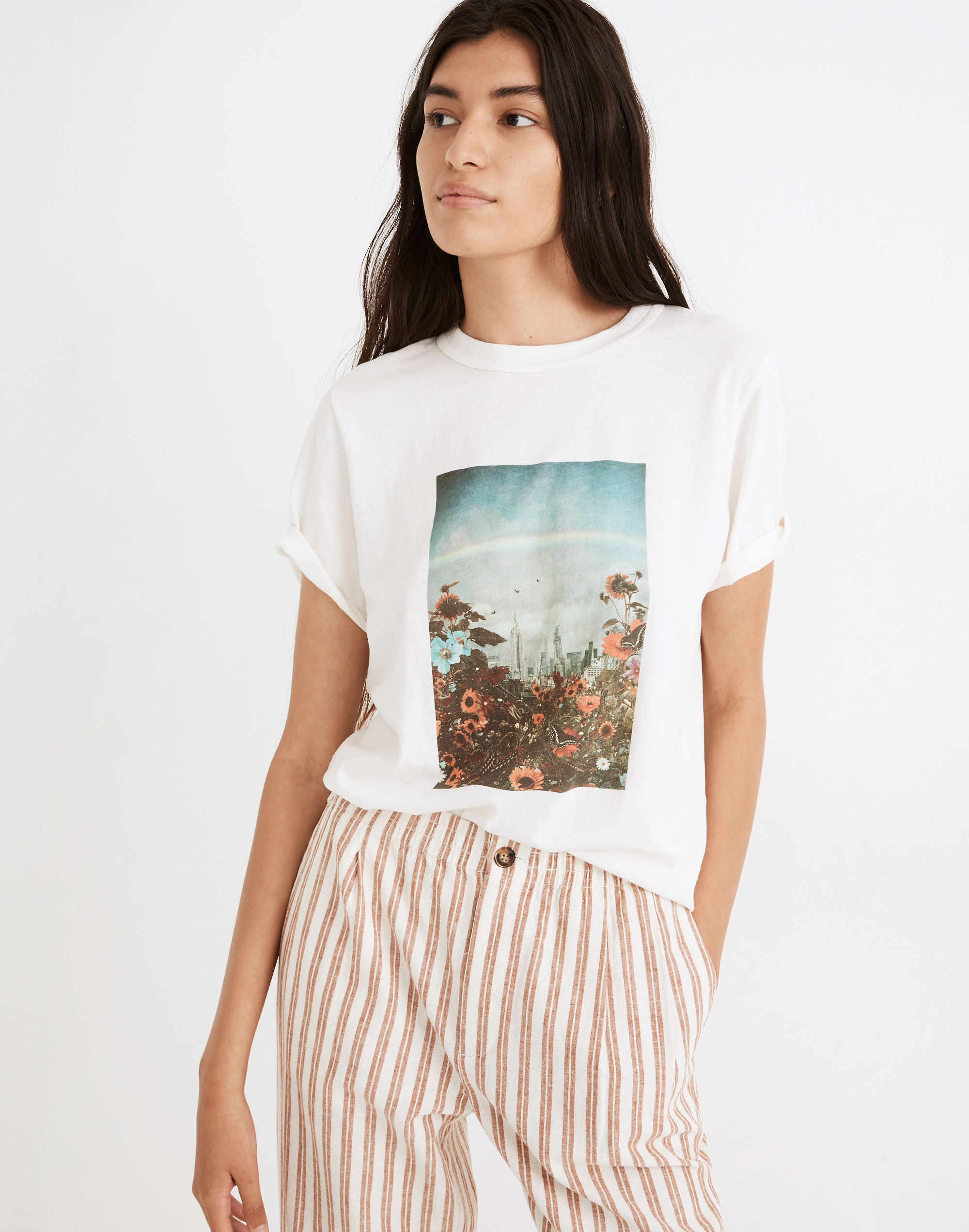 Madewell x Siobhán O'Dwyer NY Landscape Tomboy Tee | Madewell