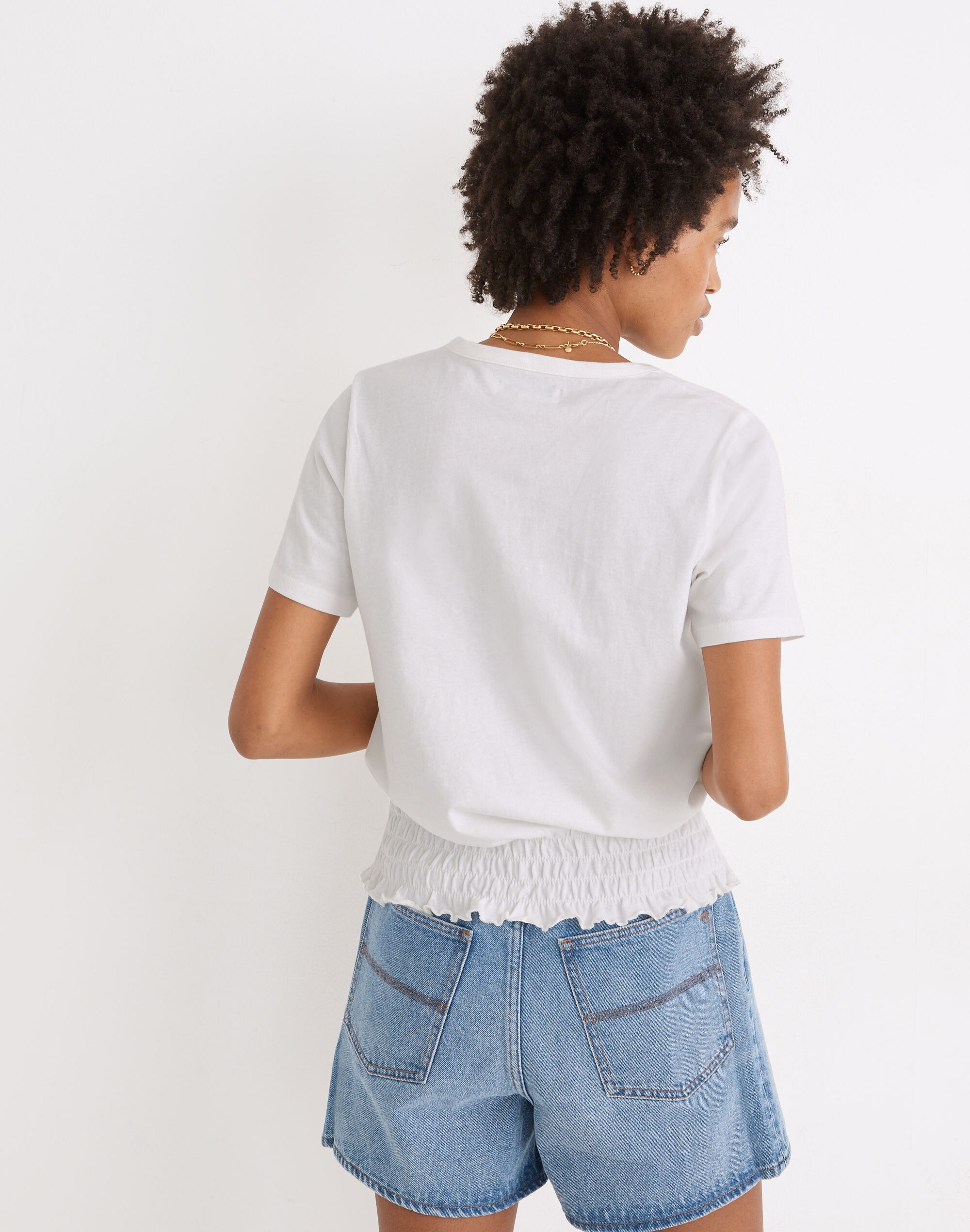 Smocked-Waist Tee | Madewell