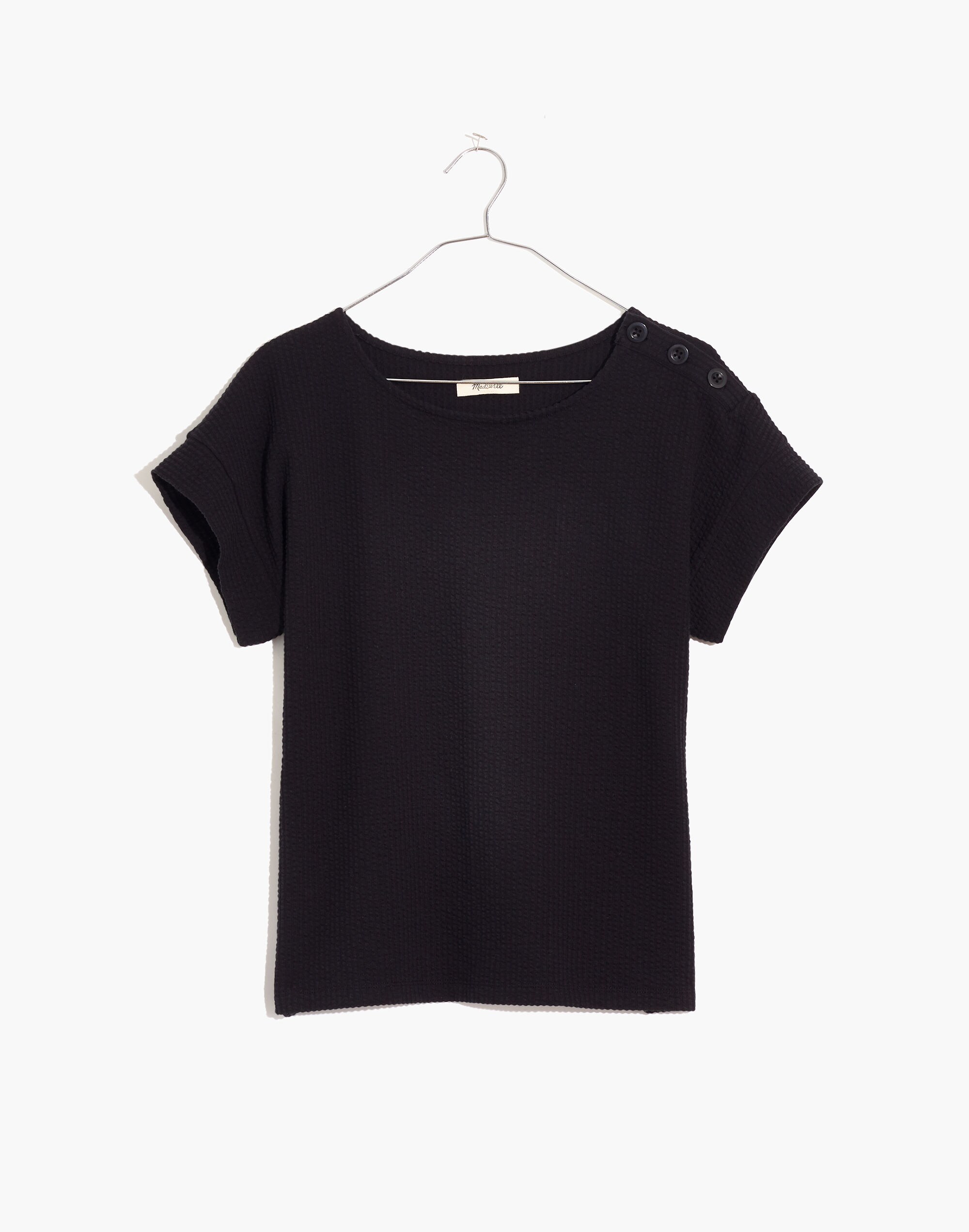 Seersucker Button-Shoulder Top | Madewell