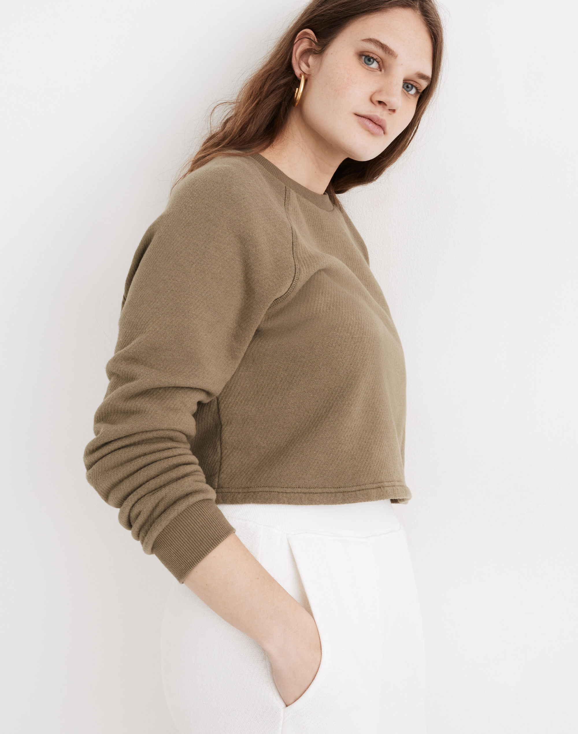 MWL Airyterry Crop Sweatshirt | Madewell