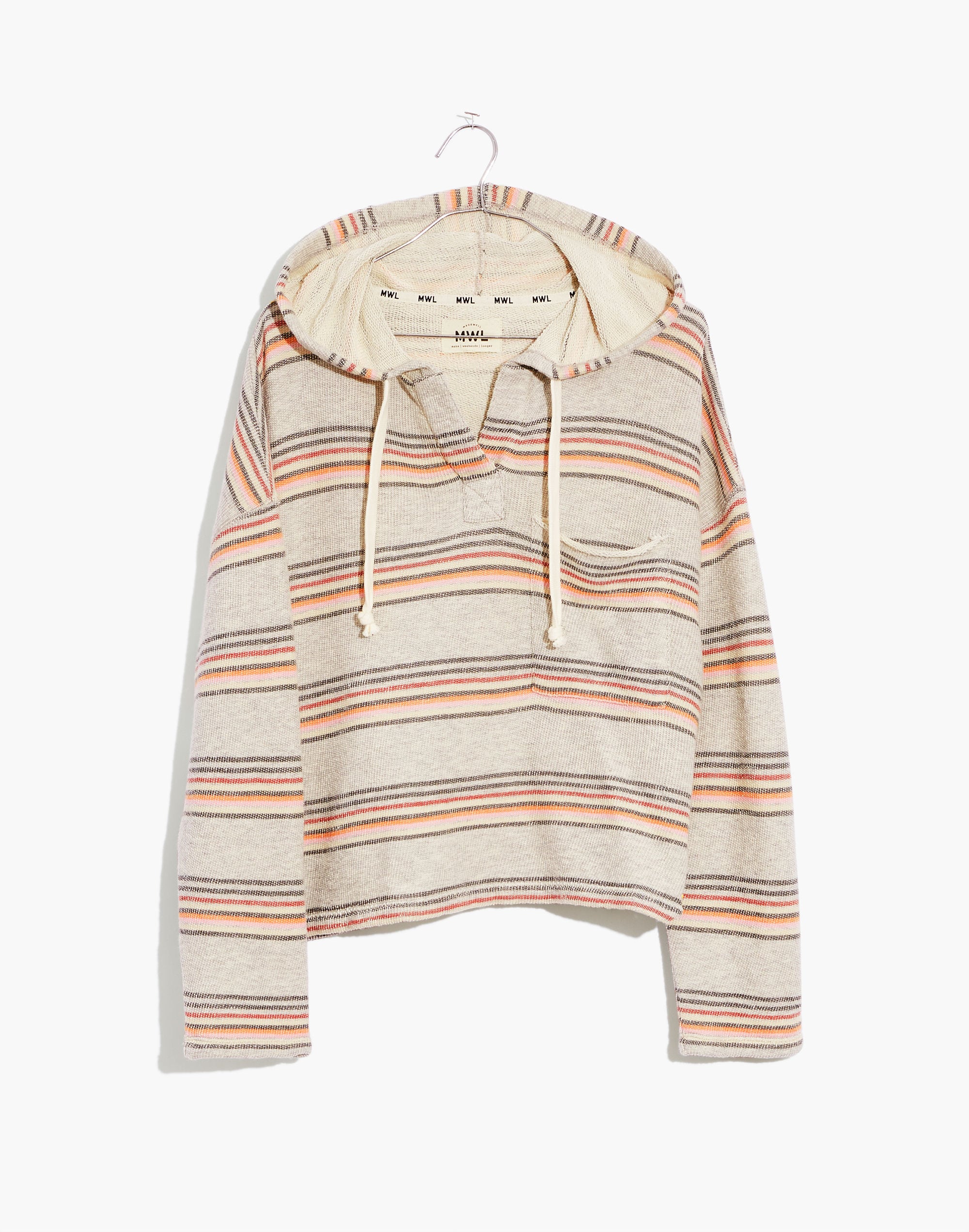 MWL Popover Hoodie Sweatshirt Sorrento Stripe | Madewell