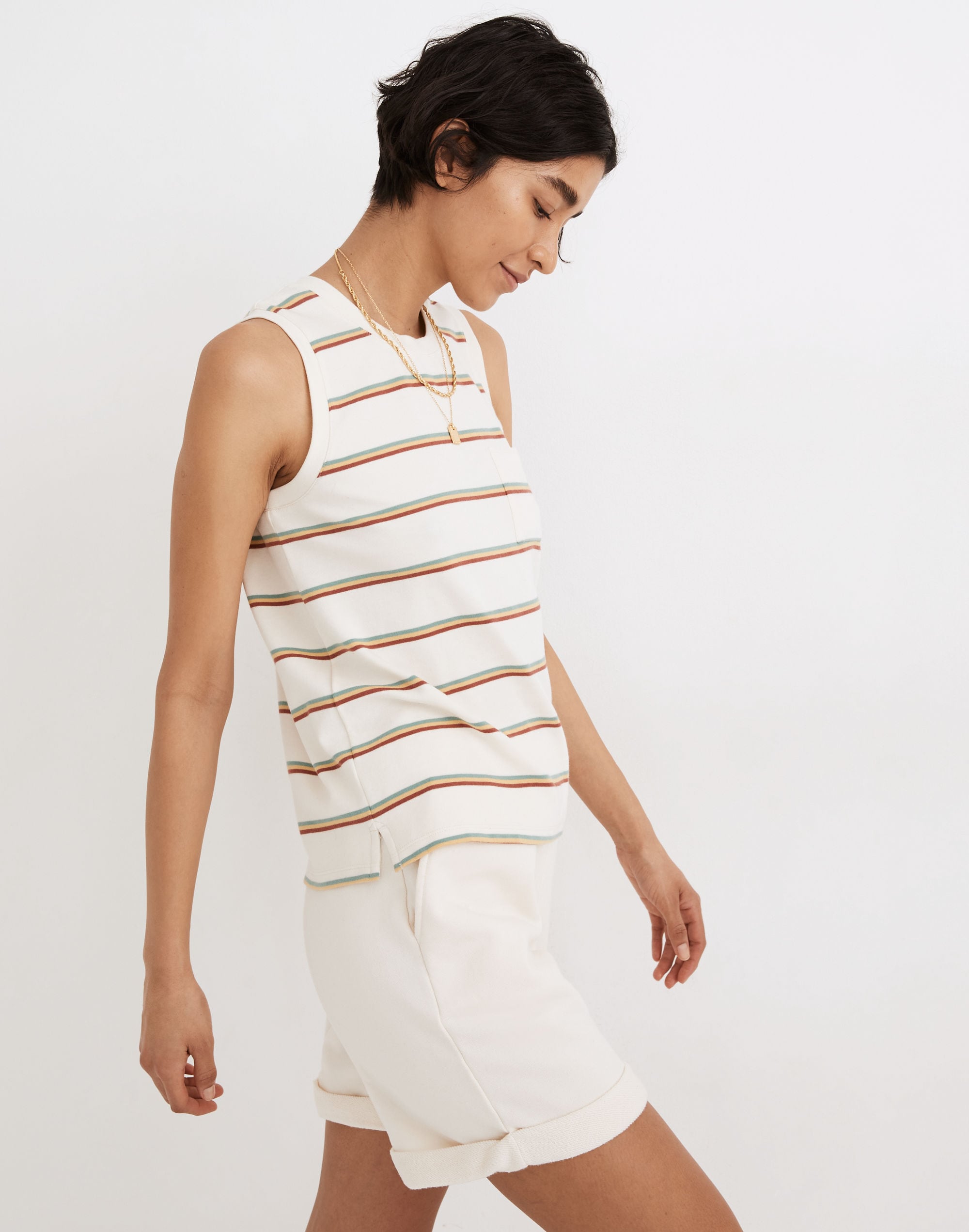 MWL Breeze Muscle Tank Martie Stripe | Madewell