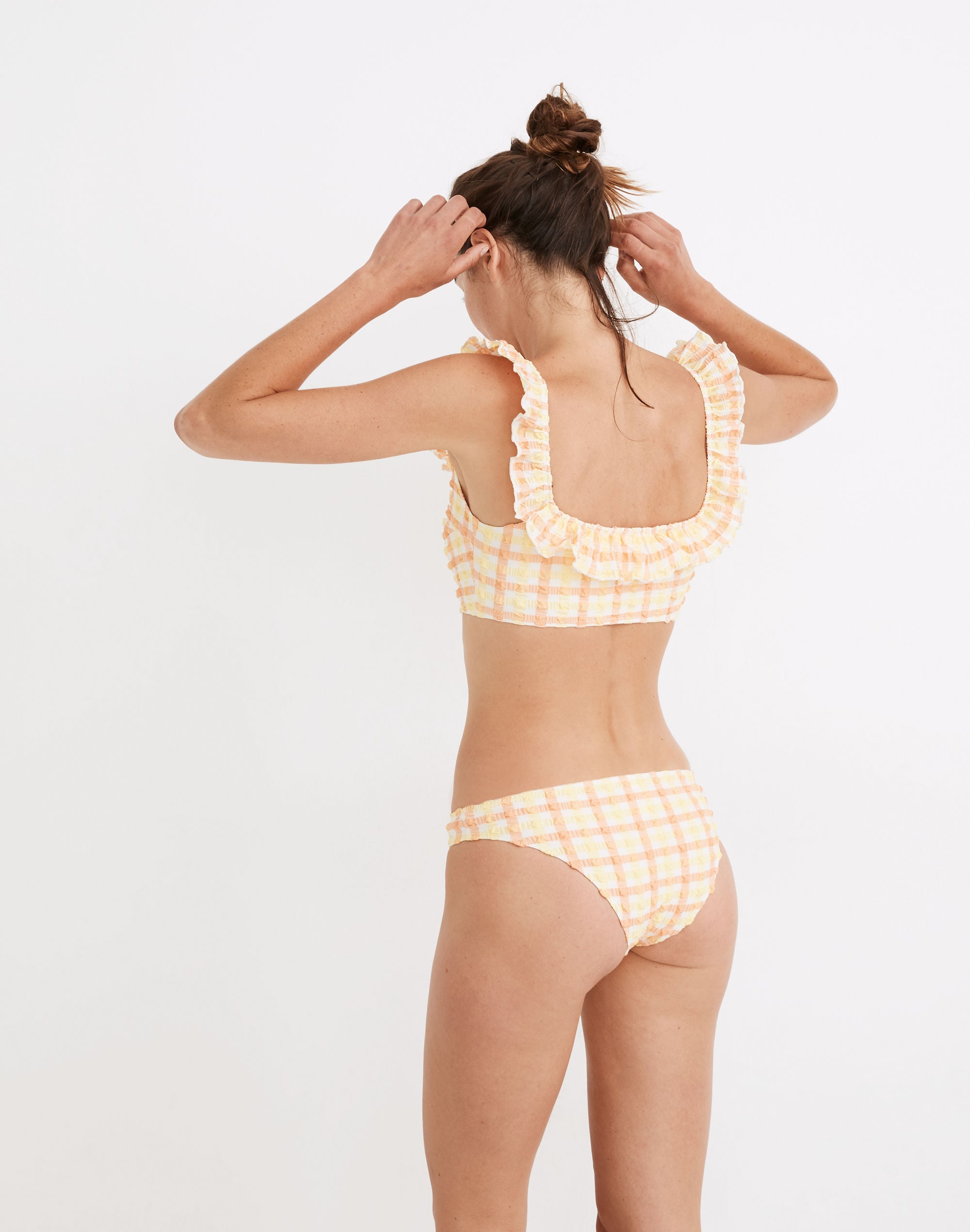 Madewell x Solid & Striped® Paloma Bikini Bottom Seersucker Gingham |