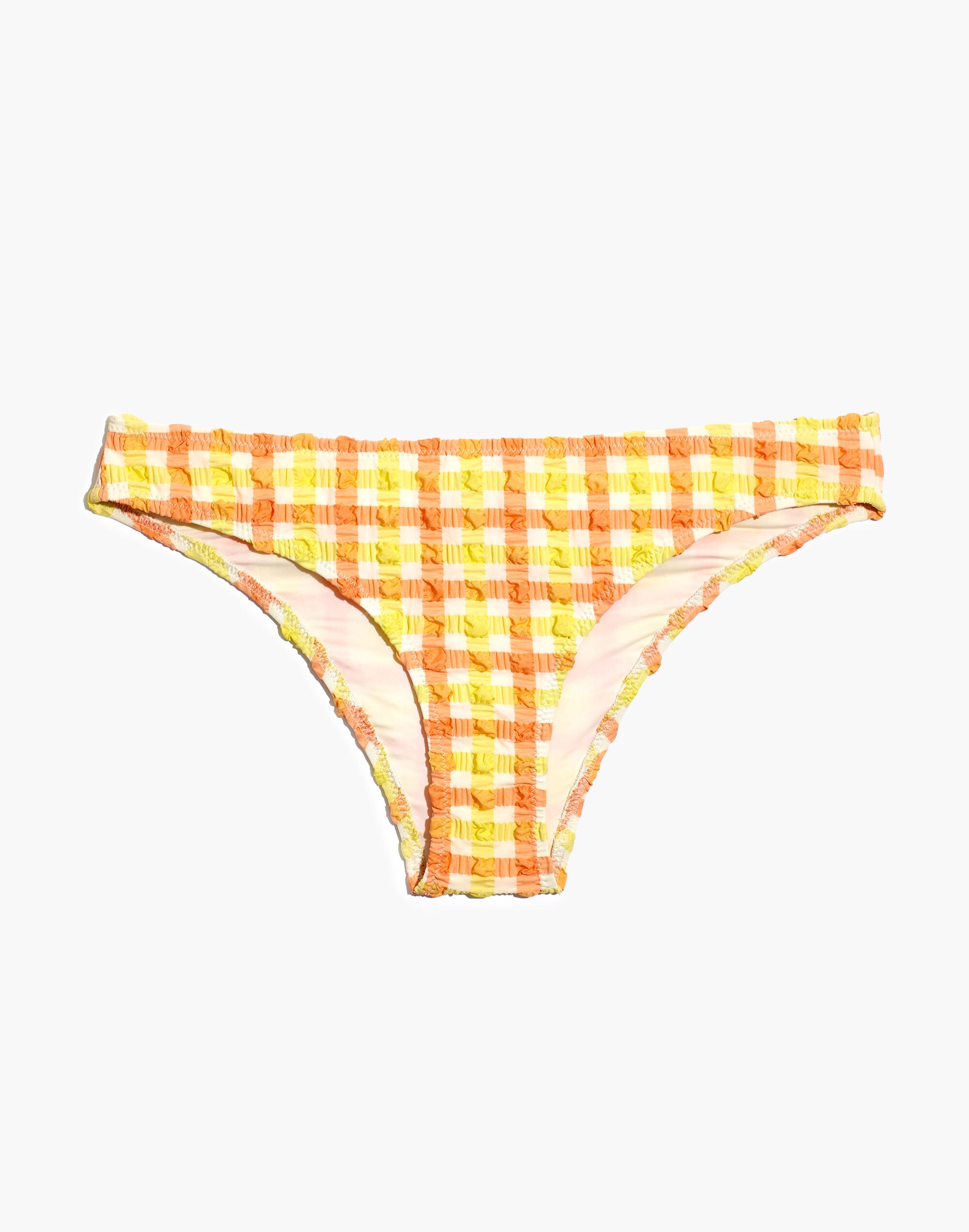 Madewell x Solid & Striped® Paloma Bikini Bottom Seersucker Gingham |