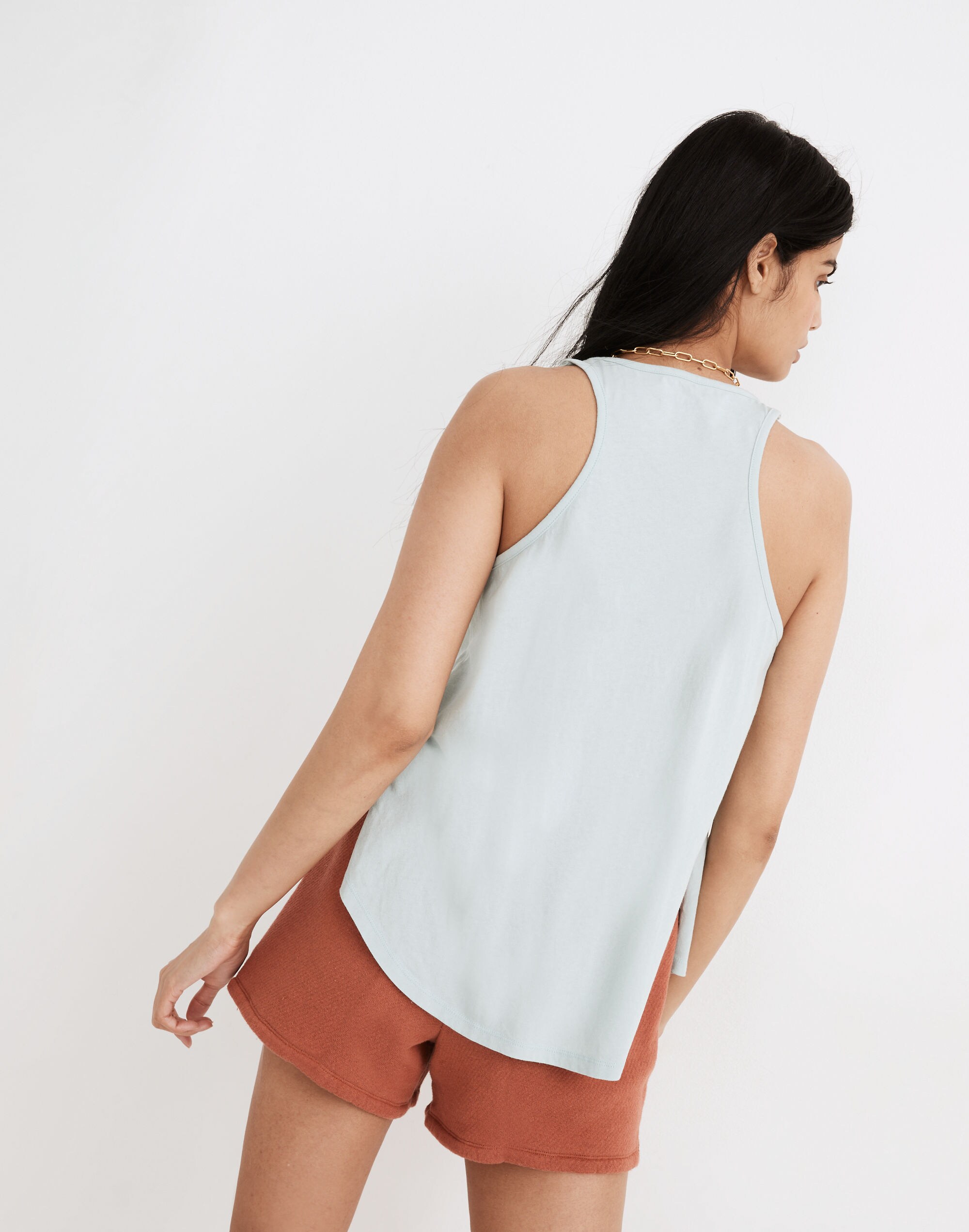 MWL Softfade Cotton Racerback Tank Top | Madewell