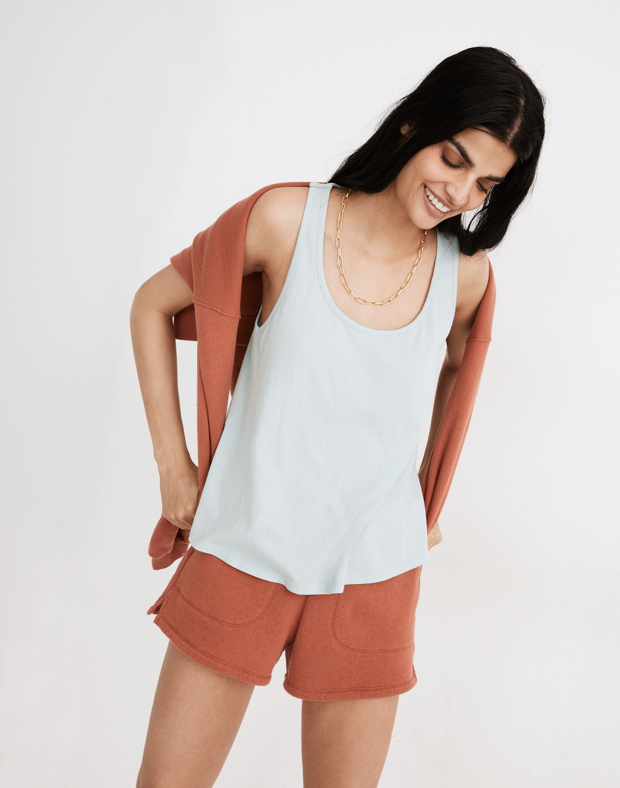 MWL Softfade Cotton Racerback Tank Top | Madewell