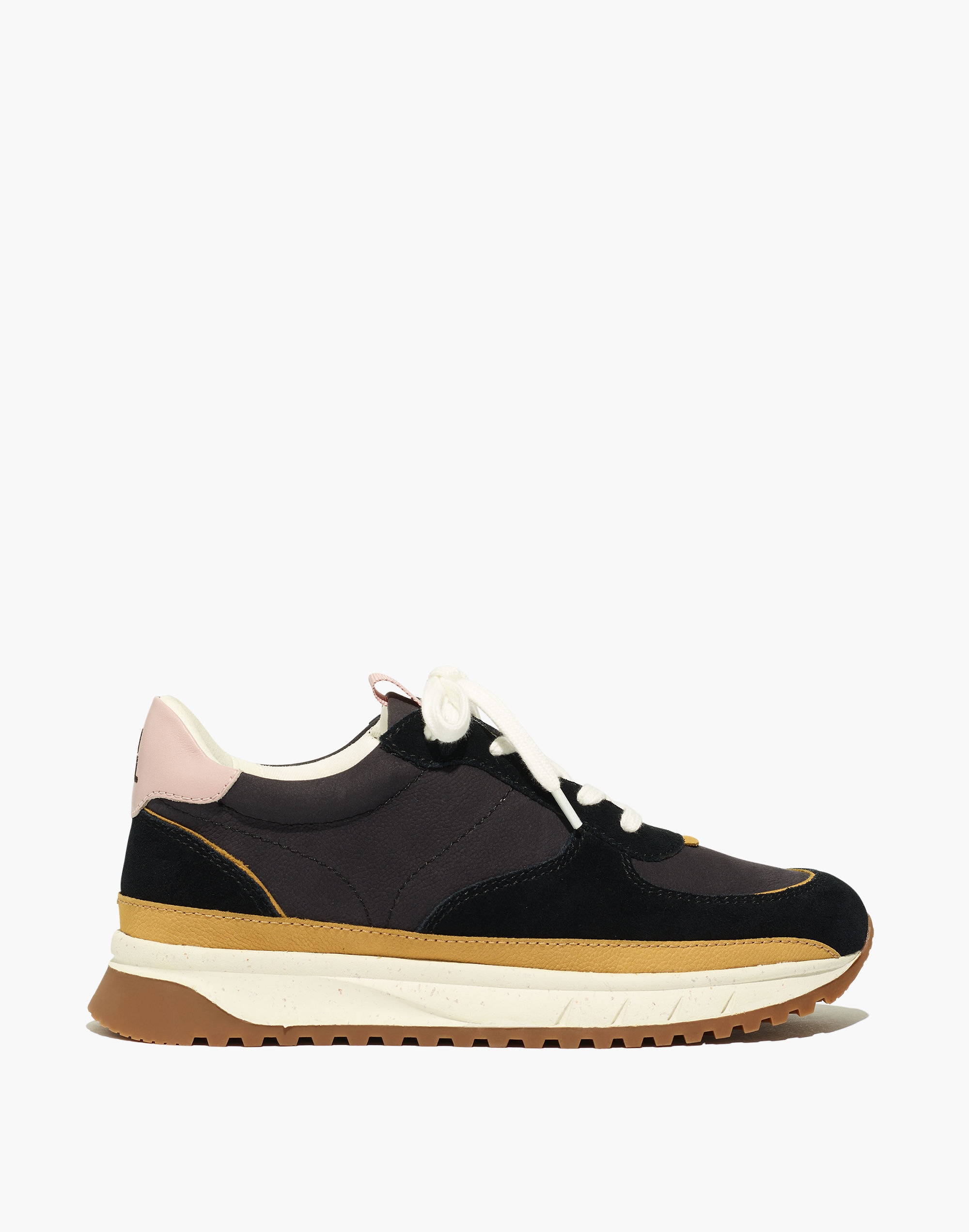 Kickoff Trainer Sneakers in Dark Colorblock Nubuck and Suede | Madewell